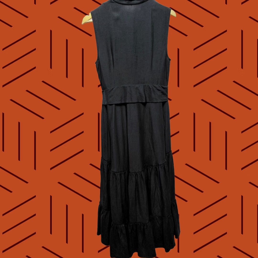 KOBI HALPERIN Kobi Halperin Dress Womens M Black Sleeveless Maxi Solid Tencel Women Size Size M / US 6-8 / IT 42-44 - 1 Thumbnail