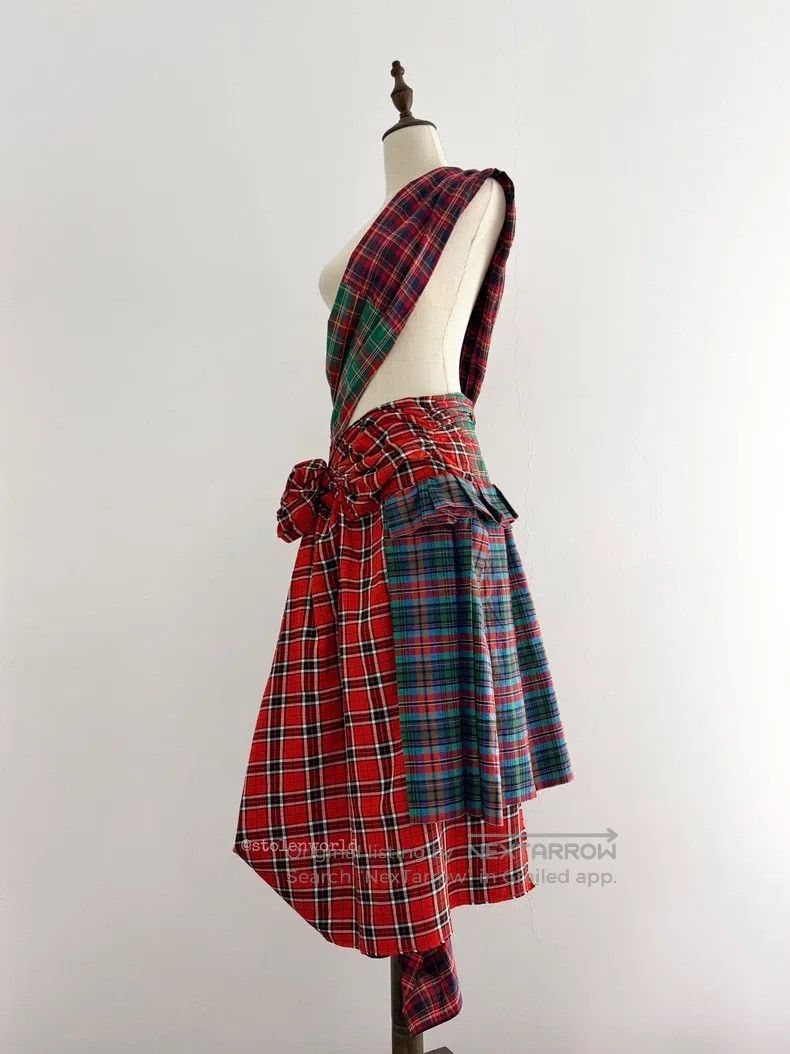 Comme des Garcons Comme des Garcons Pleated Patchwork Checkered Overalls Ski Size XS / US 0-2 / IT 36-38 - 7 Thumbnail
