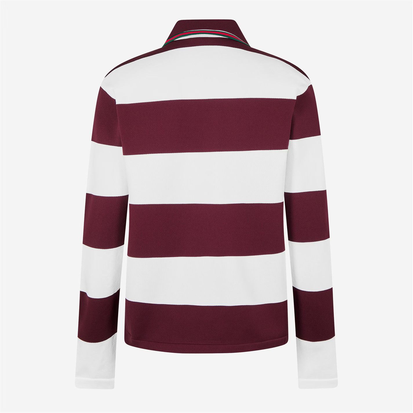 Gucci o1g2r1mq0426 Embroidered Knit Polo Shirt in White/Bordeaux Size US M / EU 48-50 / 2 - 2 Thumbnail
