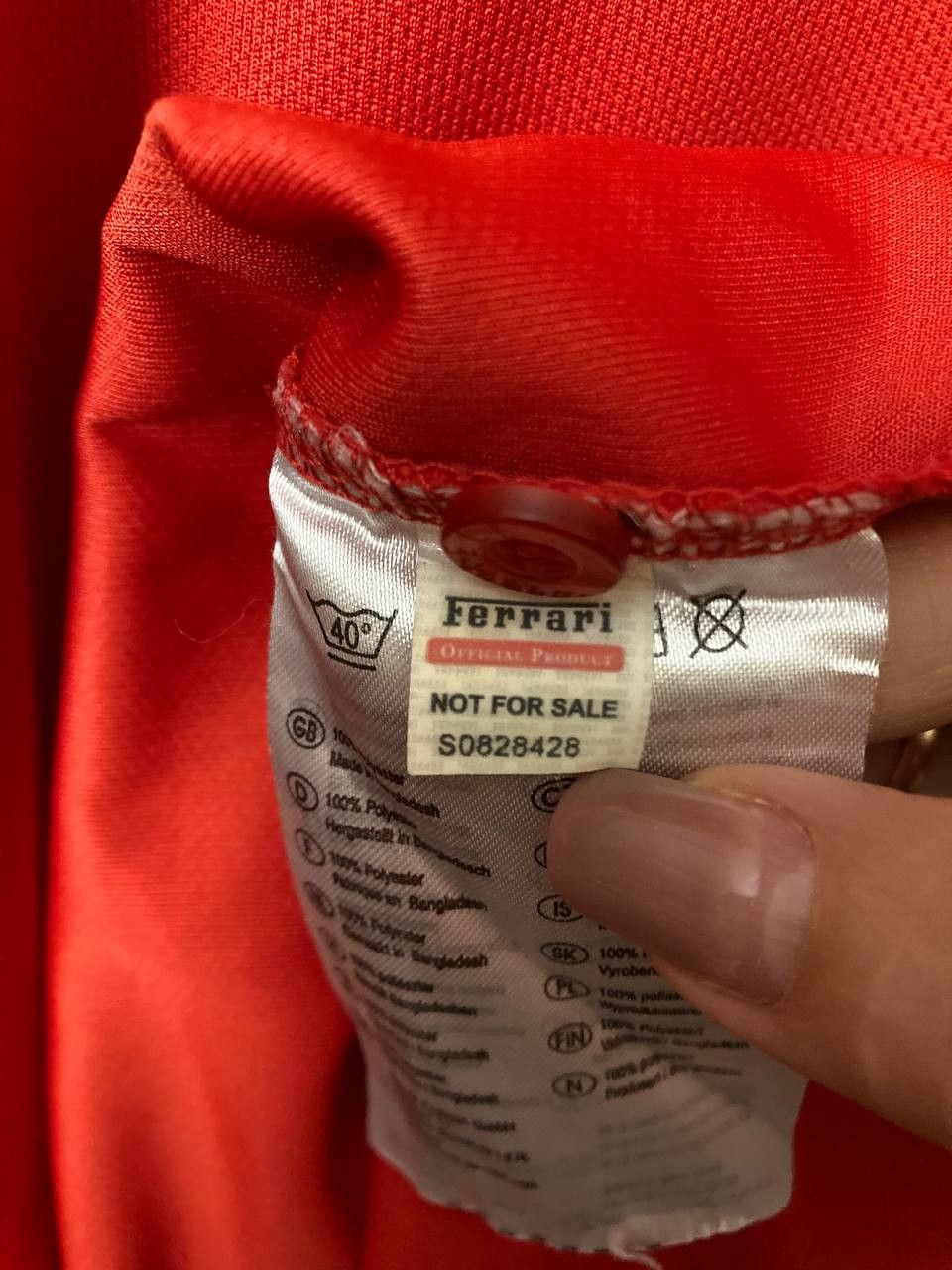 Ferrari SHELL HELIX V-POWER FERRARI POLO SHIRT RASING FORMULA 1 UNO Size US XL / EU 56 / 4 - 13 Thumbnail