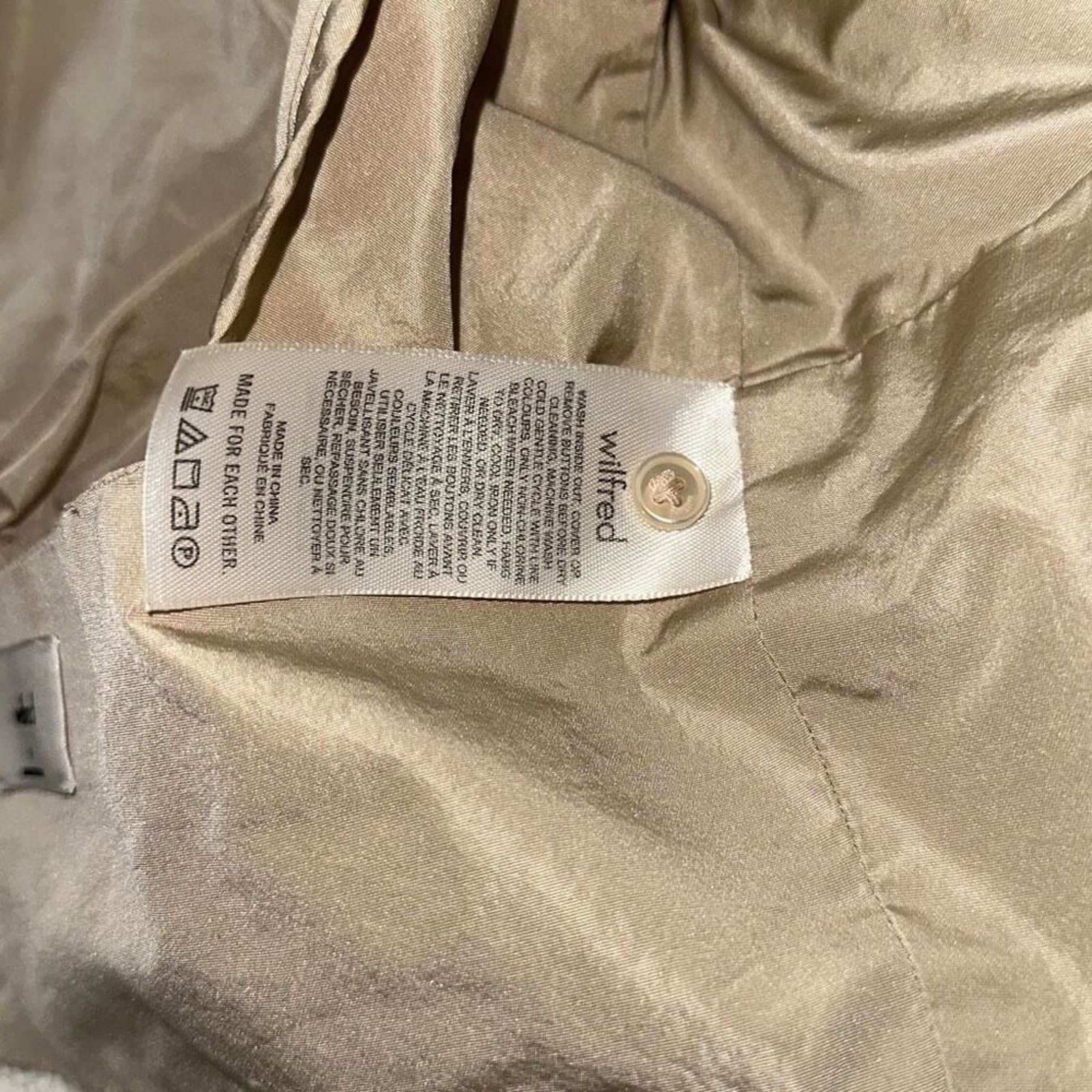 Aritzia Wilfred Duomo Blouse in Sand | Sz 4 Size S / US 4 / IT 40 - 9 Thumbnail