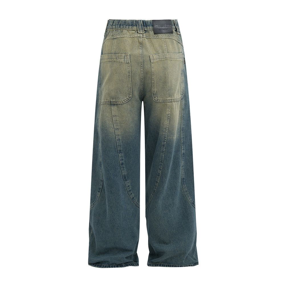 Japanese Brand × Jean Men's trendy loose washed gradient jeans y2k Size US 32 / EU 48 - 3 Thumbnail