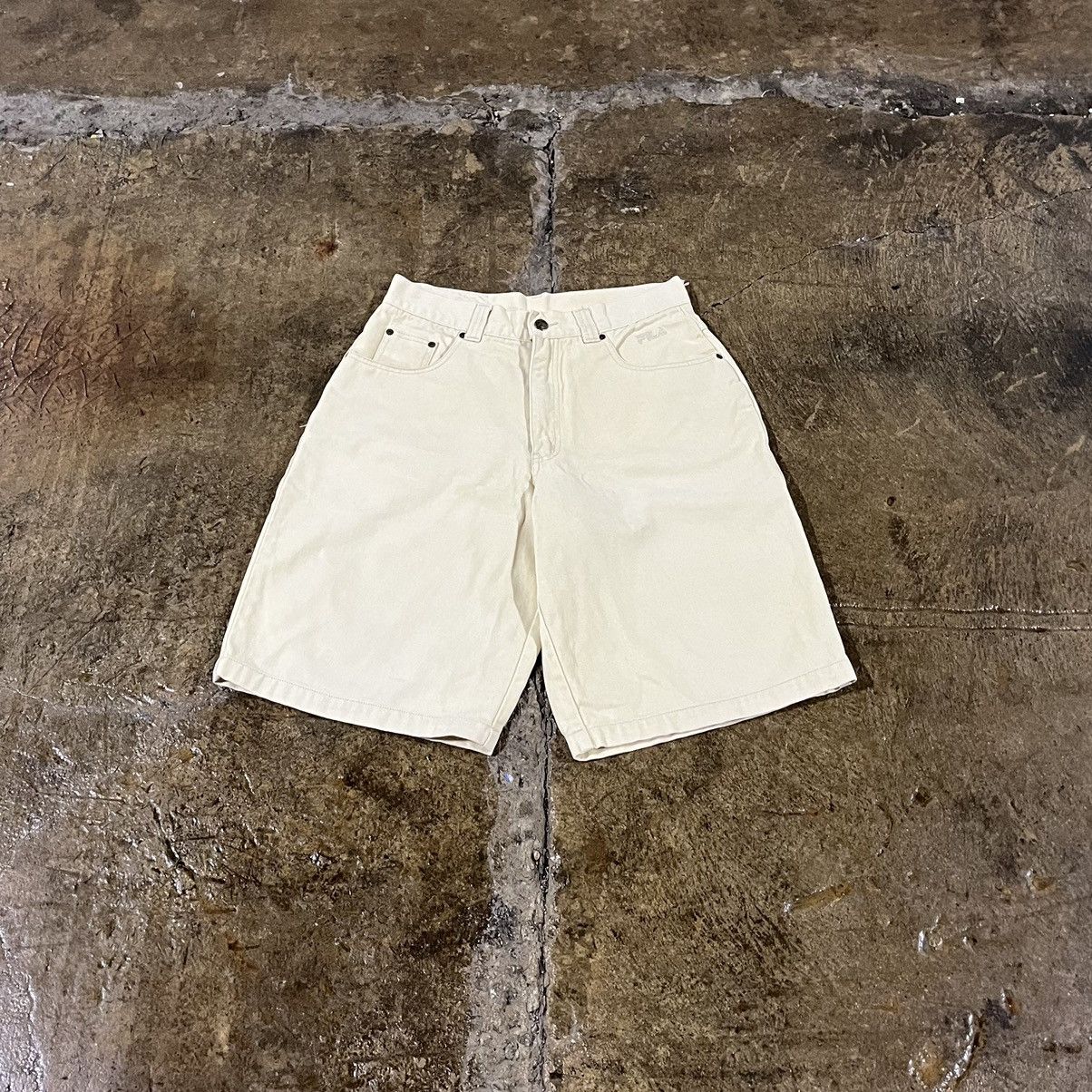 Fila × JNCO × Vintage Vintage 90s Y2K Fila Baggy Jorts Hip-Hop Skater Shorts JNCO Size US 31 - 2 Thumbnail