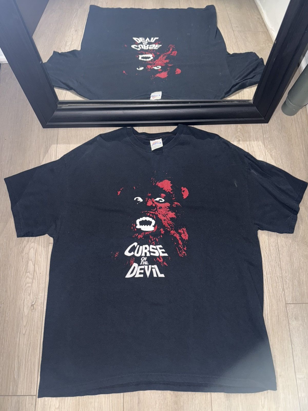 Vintage Vintage / Y2K Curse Of The Devil Movie Shirt Size US XXL / EU 58 / 5 - 1 Thumbnail