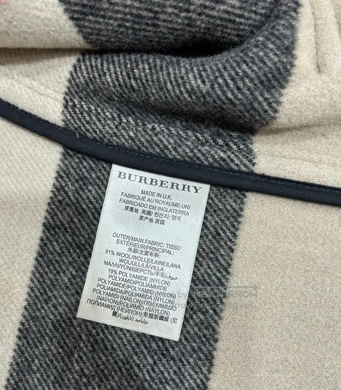 Burberry Wool Long Coat for Men.