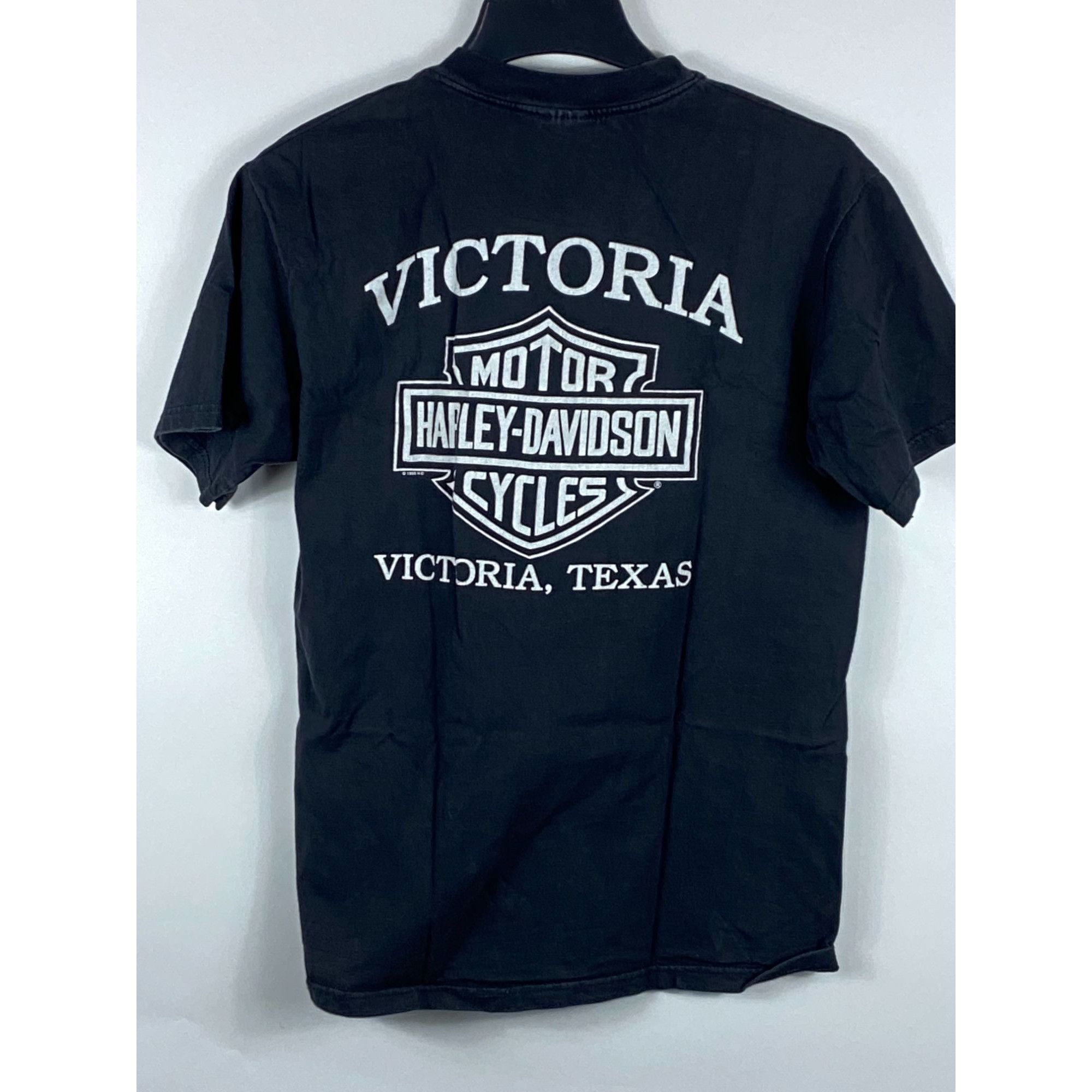 Harley Davidson Vintage 1998 Harley Davidson Running Cool Victoria, Texas Te Size US M / EU 48-50 / 2 - 1 Thumbnail