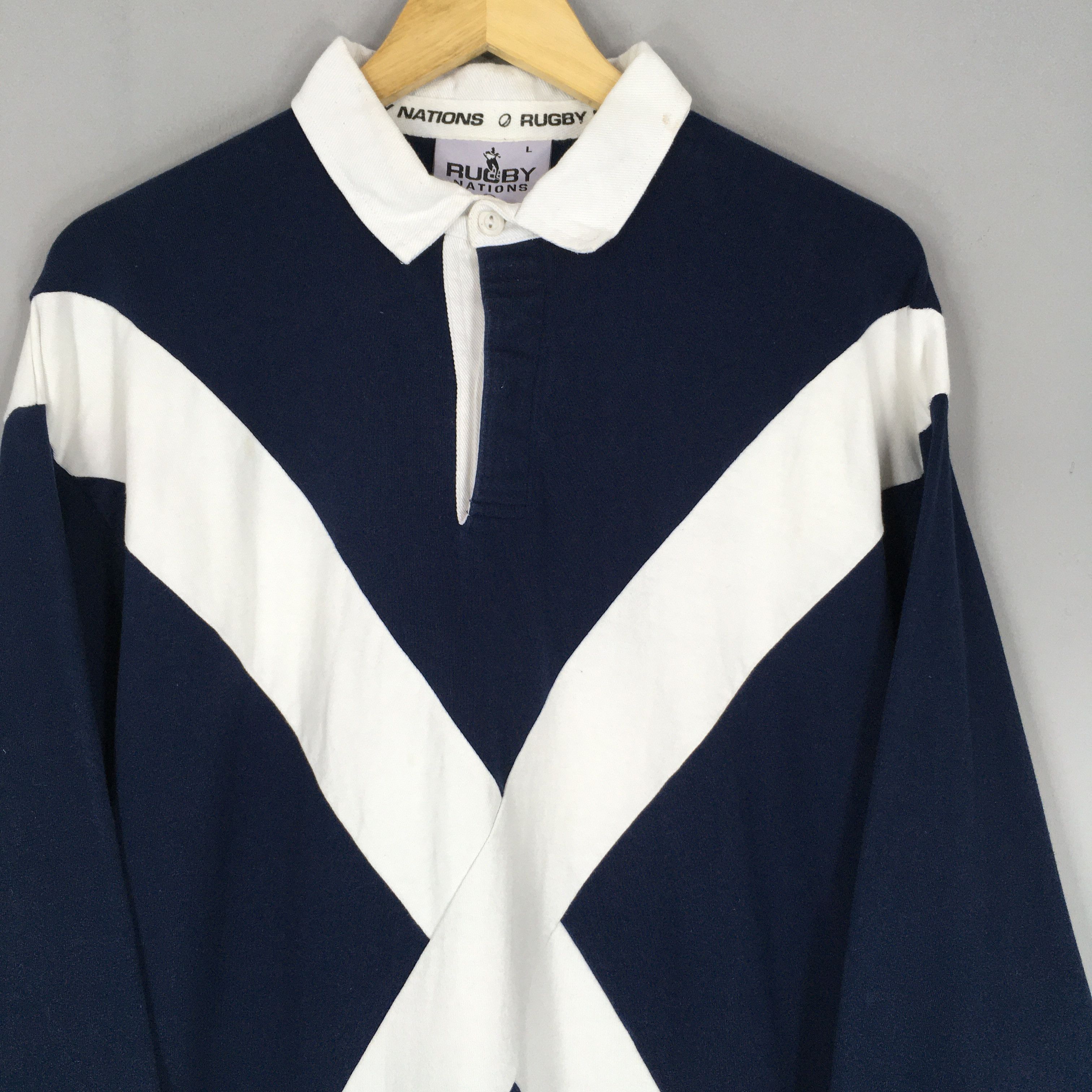 Pringle Of Scotland Vintage Scotland Union Polo Rugby Shirt Large Size US L / EU 52-54 / 3 - 2 Thumbnail