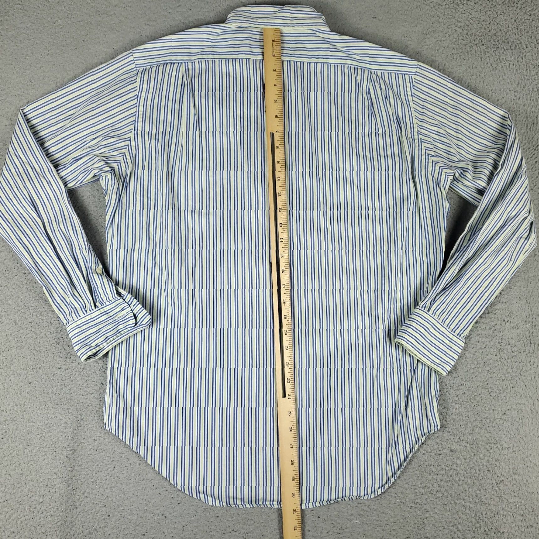 Ralph Lauren Ralph Lauren Shirt Mens Medium Blue Striped Button-Up Long Sleeve Casual Size US M / EU 48-50 / 2 - 5 Thumbnail
