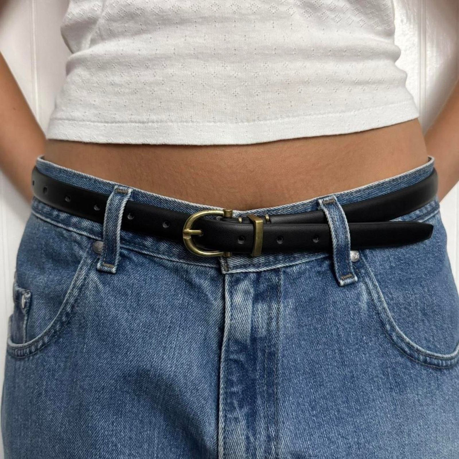 Other Black vegan leather thin WMNS2 Size ONE SIZE - 1 Thumbnail