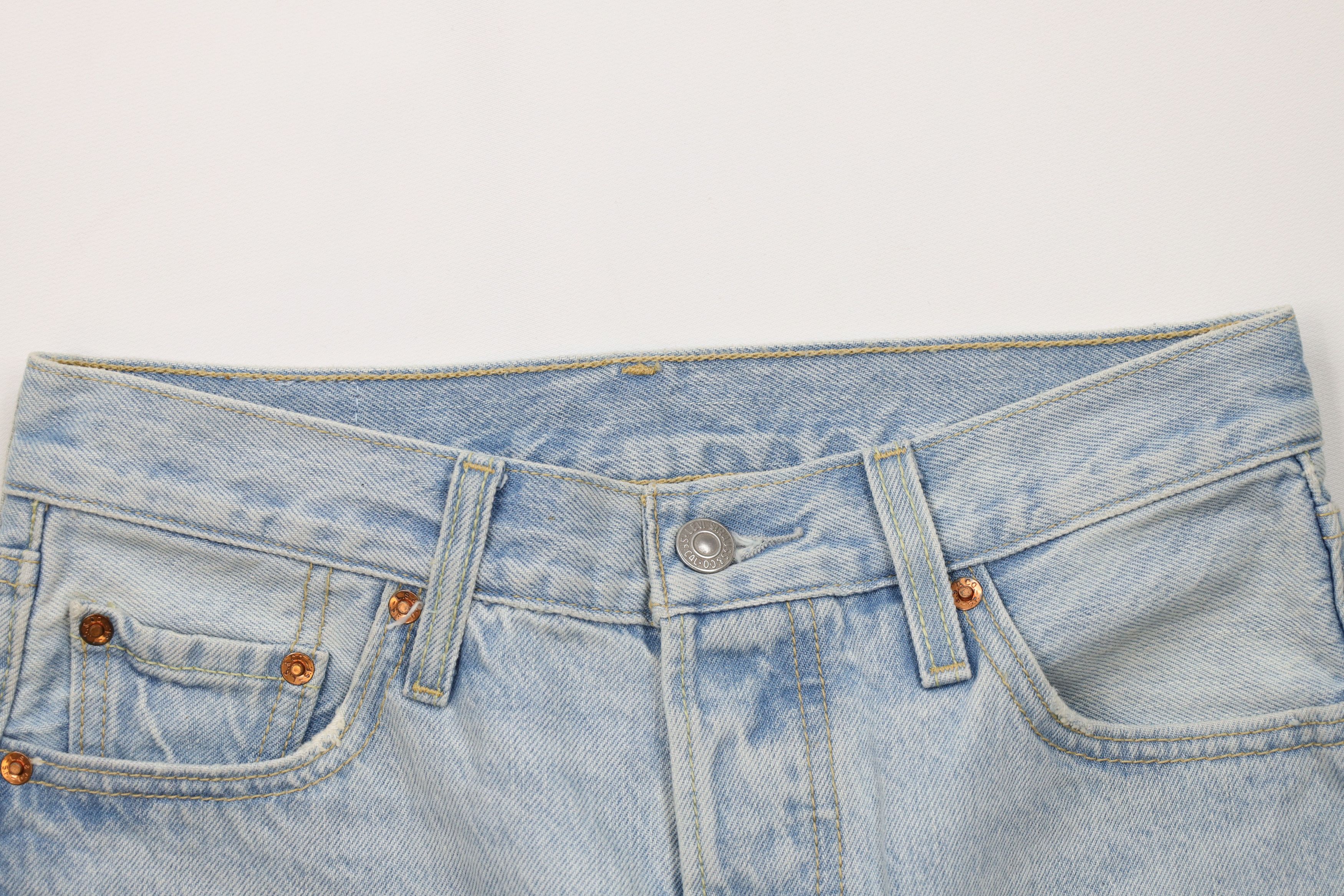 Levi's Vintage Y2K Levi 501xx Cut Off Denim Jean Shorts Jorts Blue Size 25" / US 0 / IT 36 - 2 Thumbnail