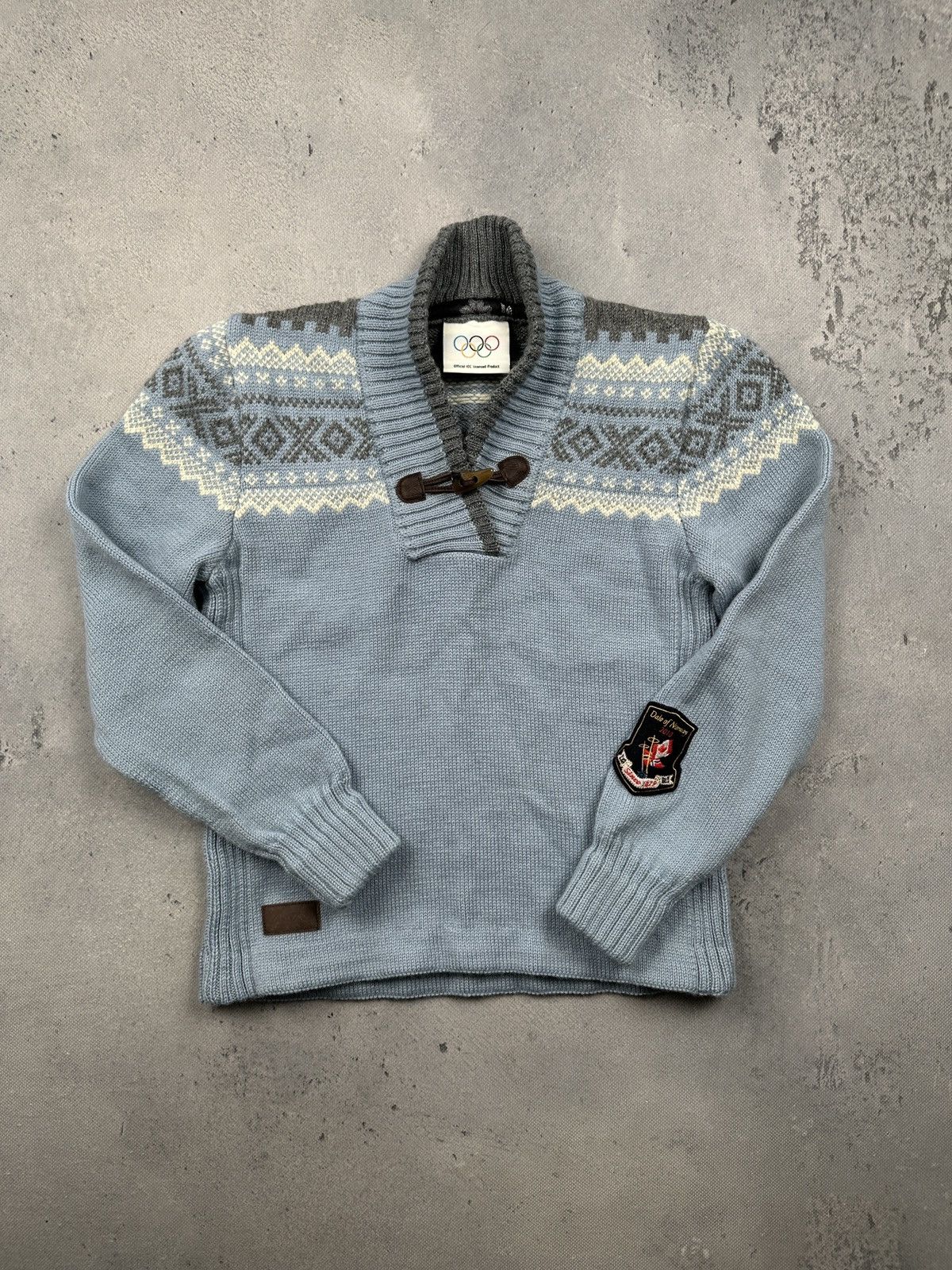 Dale Of Norway Dale Of Norway Olympic Nordic Knit Wool Sweater Blue Grey Size S / US 4 / IT 40 - 8 Thumbnail