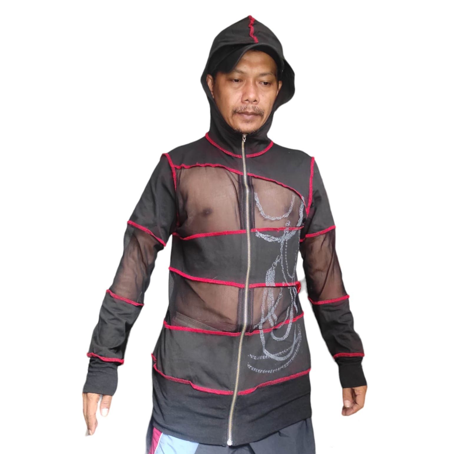 14th Addiction Punk Rave Attack Mesh Hoodie Size US M / EU 48-50 / 2 - 3 Thumbnail