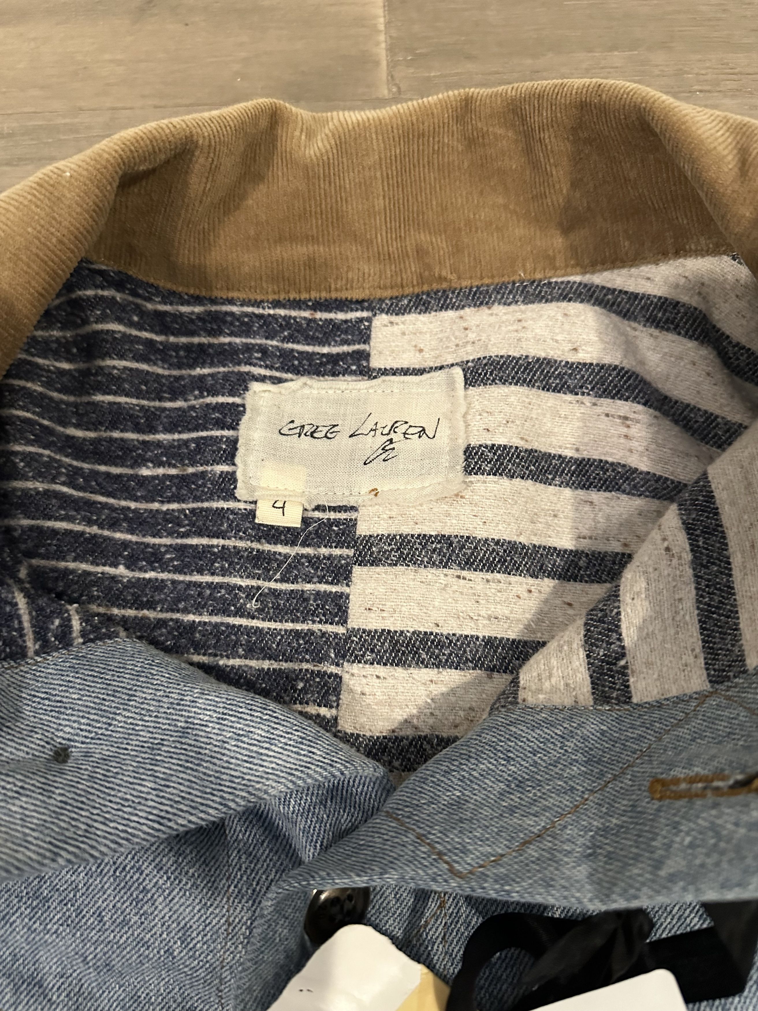 Greg Lauren Vintage denim trucker Size US XL / EU 56 / 4 - 4 Thumbnail