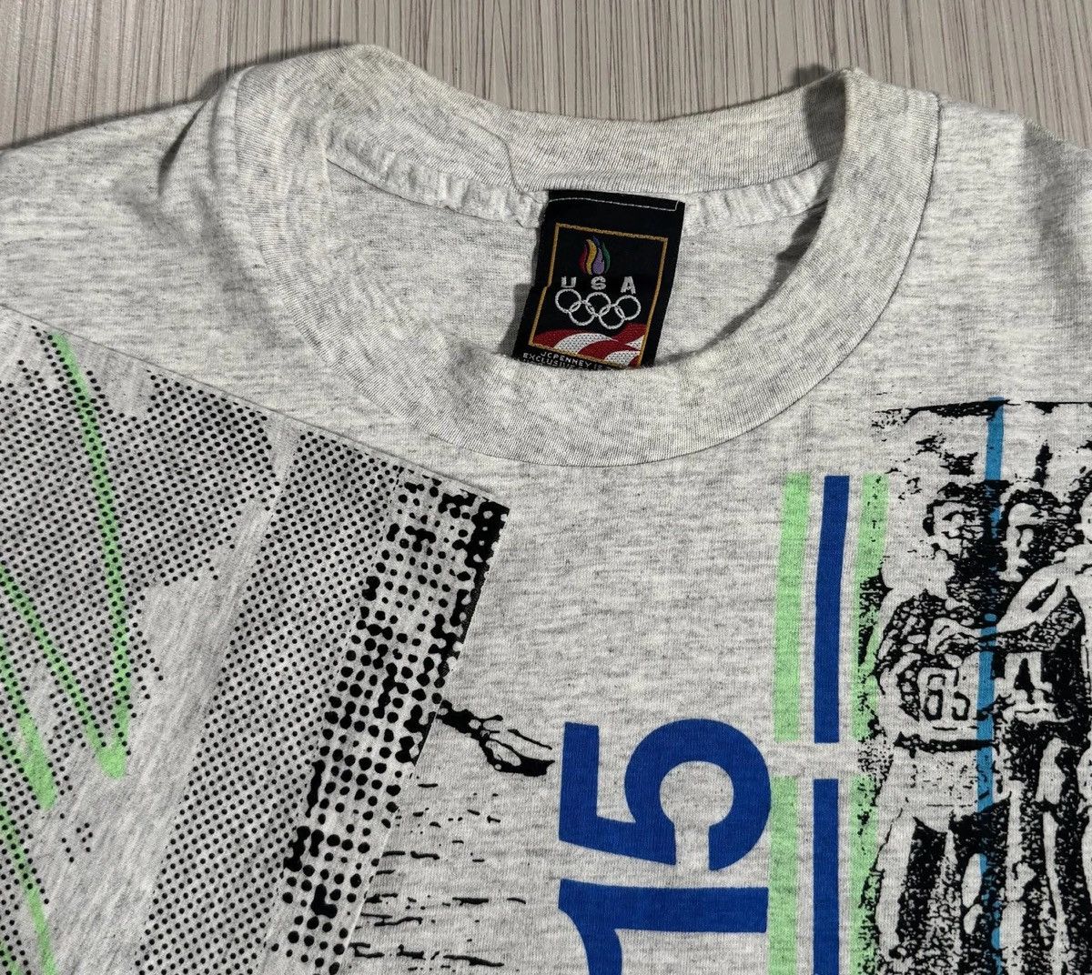 Vintage Vintage JC Penny Team USA Track And Field T Shirt (Size L) Size US L / EU 52-54 / 3 - 2 Thumbnail
