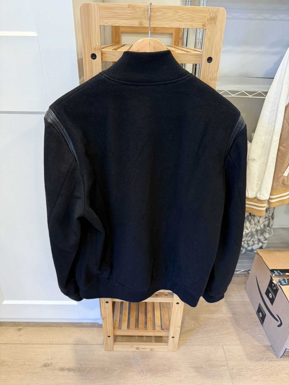 John Elliott John Elliott - Black Varsity Jacket Size US L / EU 52-54 / 3 - 2 Thumbnail