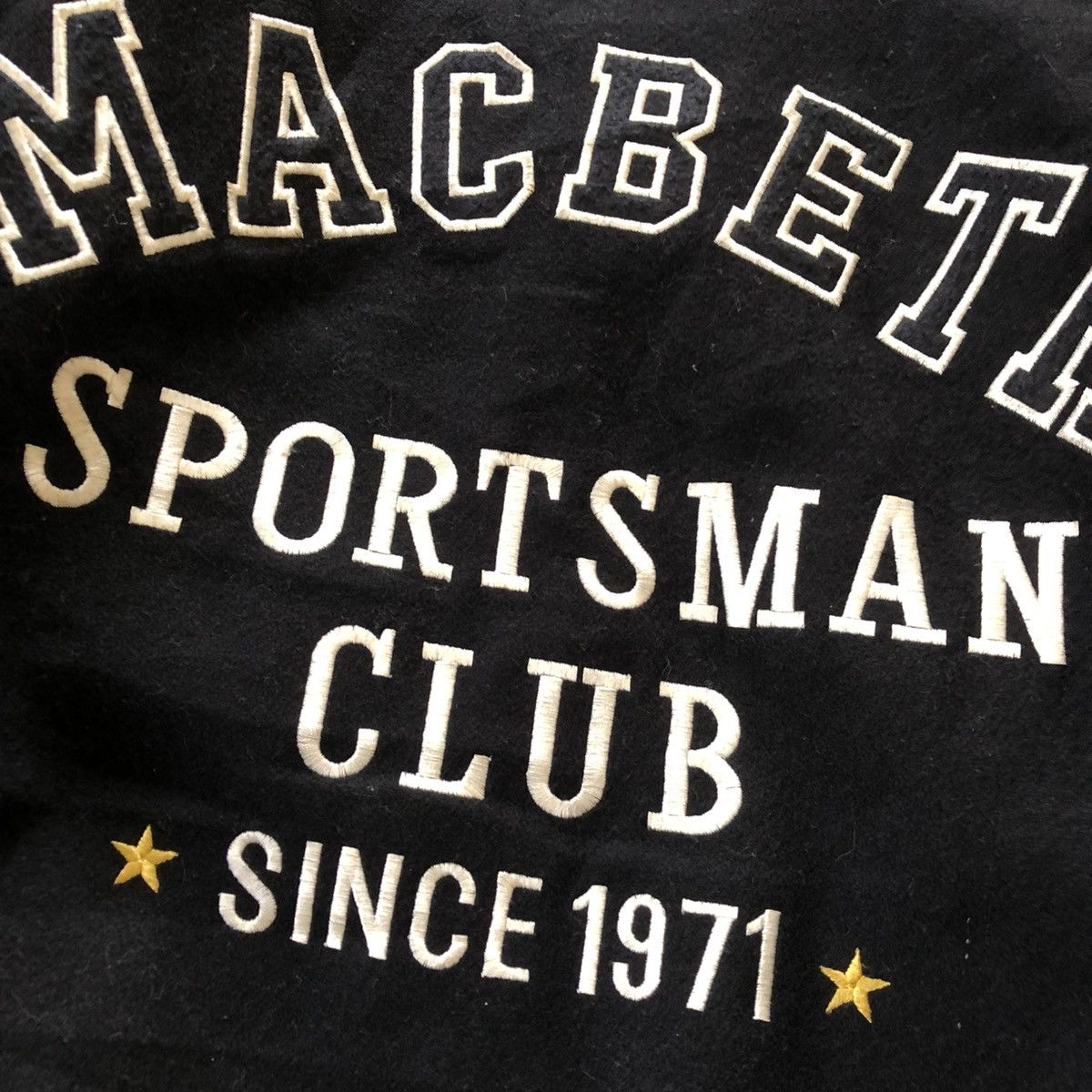 Macbeth MACBETH Nice Back Design Wool Leather Sleeve Varsity Jacket Size US M / EU 48-50 / 2 - 9 Thumbnail