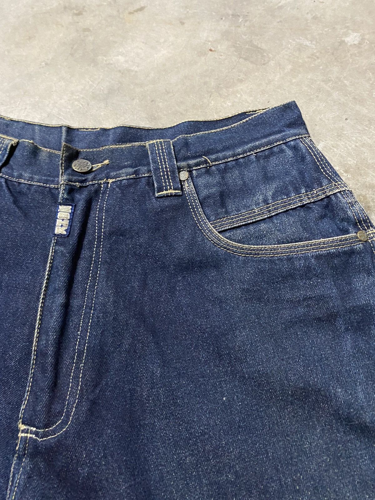 Hysteric Glamour × JNCO × Jean Y2k Baggy Jeans School of Hard Knocks p173 Size US 33 - 14 Thumbnail