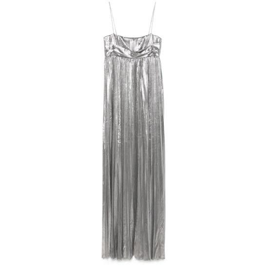 Retrofete RETROFETE Women Dresses 9674 ZINNIA ALUMI SILVER Size L / US 10 / IT 46 - 1 Thumbnail