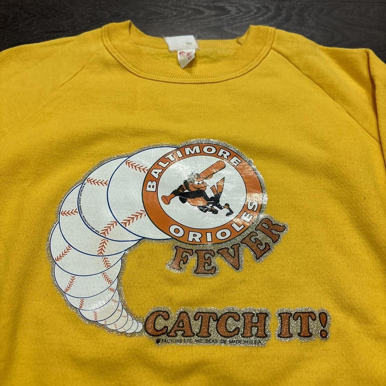 Designer Vintage baltimore orioles fever catch it crewneck sweatshirt Size US S / EU 44-46 / 1 - 1 Thumbnail