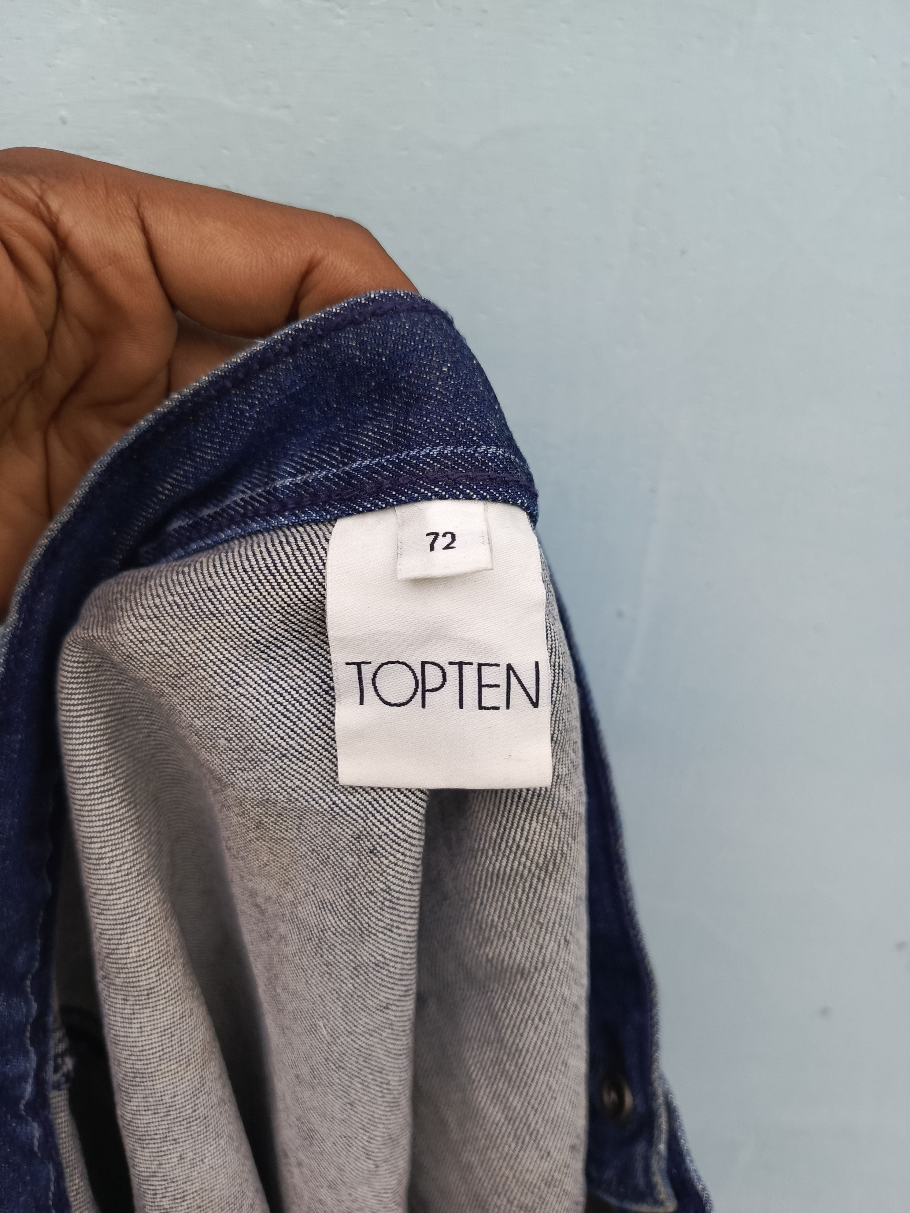Designer TOPTEN stripe denim skirt Size 28" / US 6 / IT 42 - 5 Thumbnail