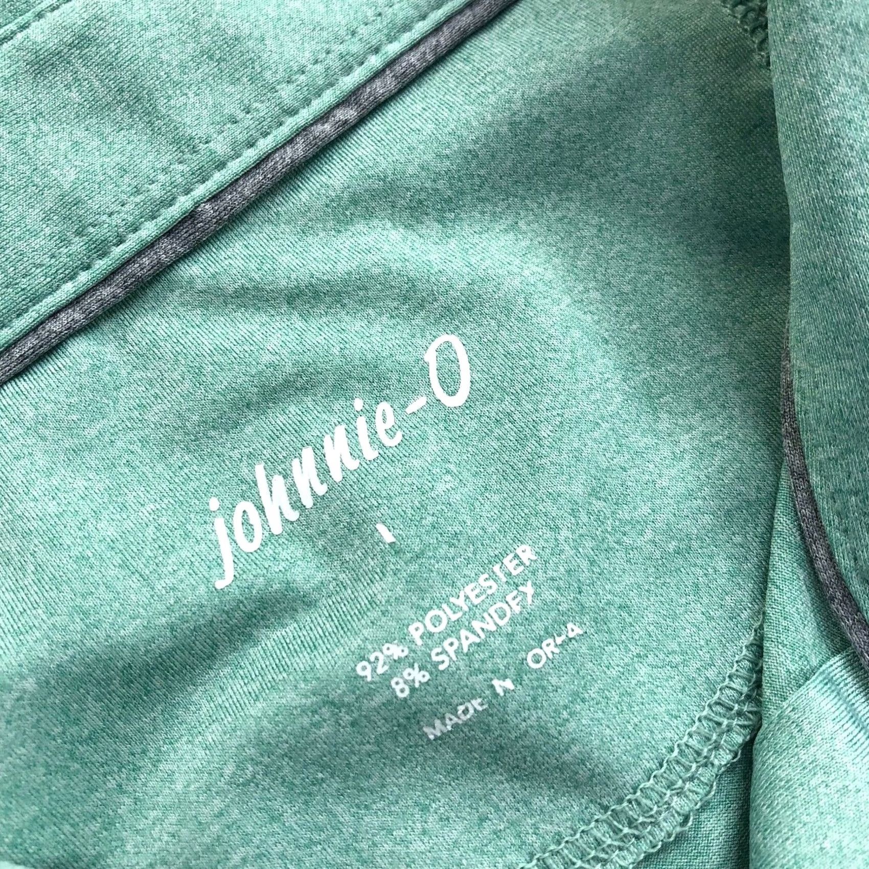 johnnie-O VINTAGE Johnnie-O Large Logos Golf SS Button Polo Striped Solid Shirt LOT OF 2 MINT Size US L / EU 52-54 / 3 - 4 Thumbnail