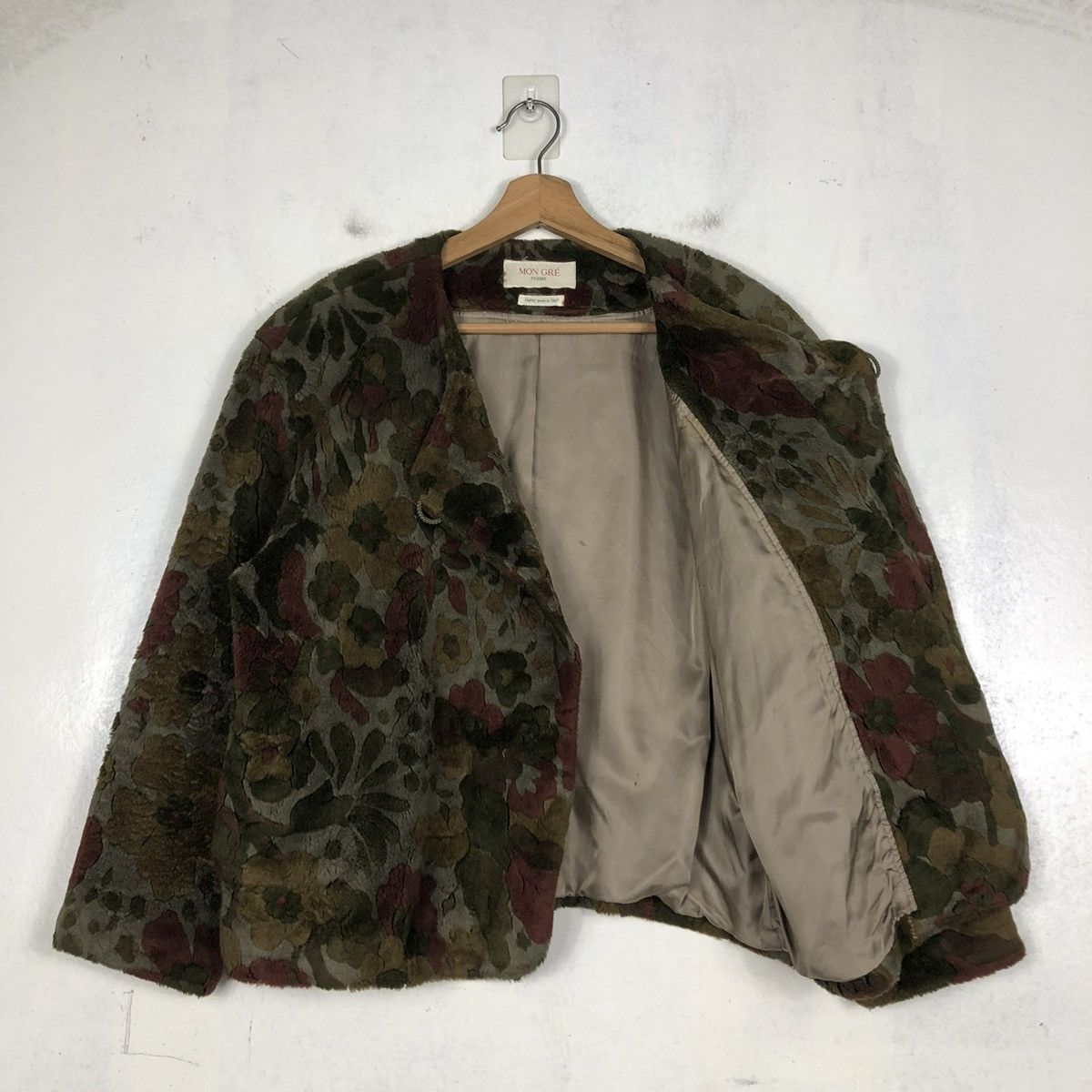 Designer × Japanese Brand × Vintage 📌CROPPED VELVET JACKET MON GRE FEMME ISSEY MIYAKE Size M / US 6-8 / IT 42-44 - 12 Thumbnail