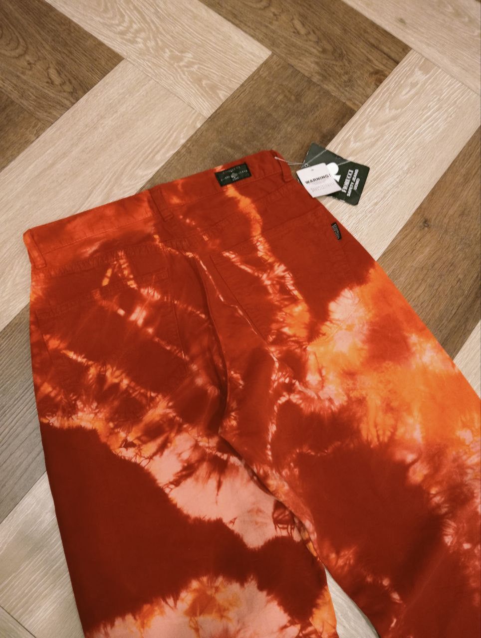 Fiorucci VINTAGE FIORUCCI SAFETY JEANS TIE-DYE WIDE PANTS Size US 28 / EU 44 - 10 Thumbnail