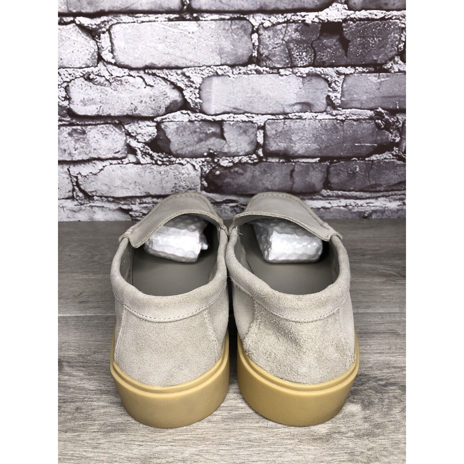 Nordstrom Nordstrom Ortholite NOEZRA-LEA Light Gray Suede Loafers Shoe Size US 11 / EU 44 - 4 Thumbnail