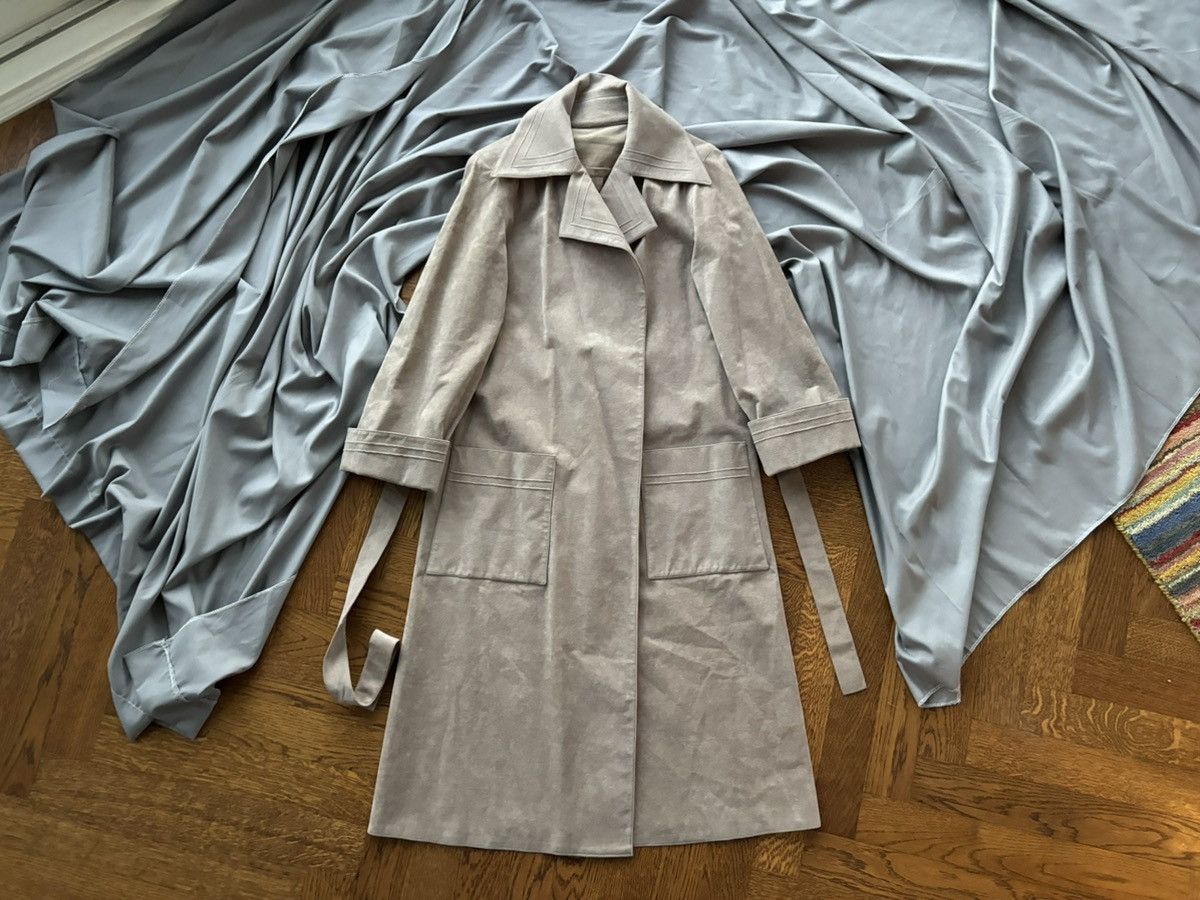 Holt Renfrew × Vintage 1970s Ultrasuede Trench Coat Vintage Holtz Renfrew Duster Size M / US 6-8 / IT 42-44 - 12 Thumbnail