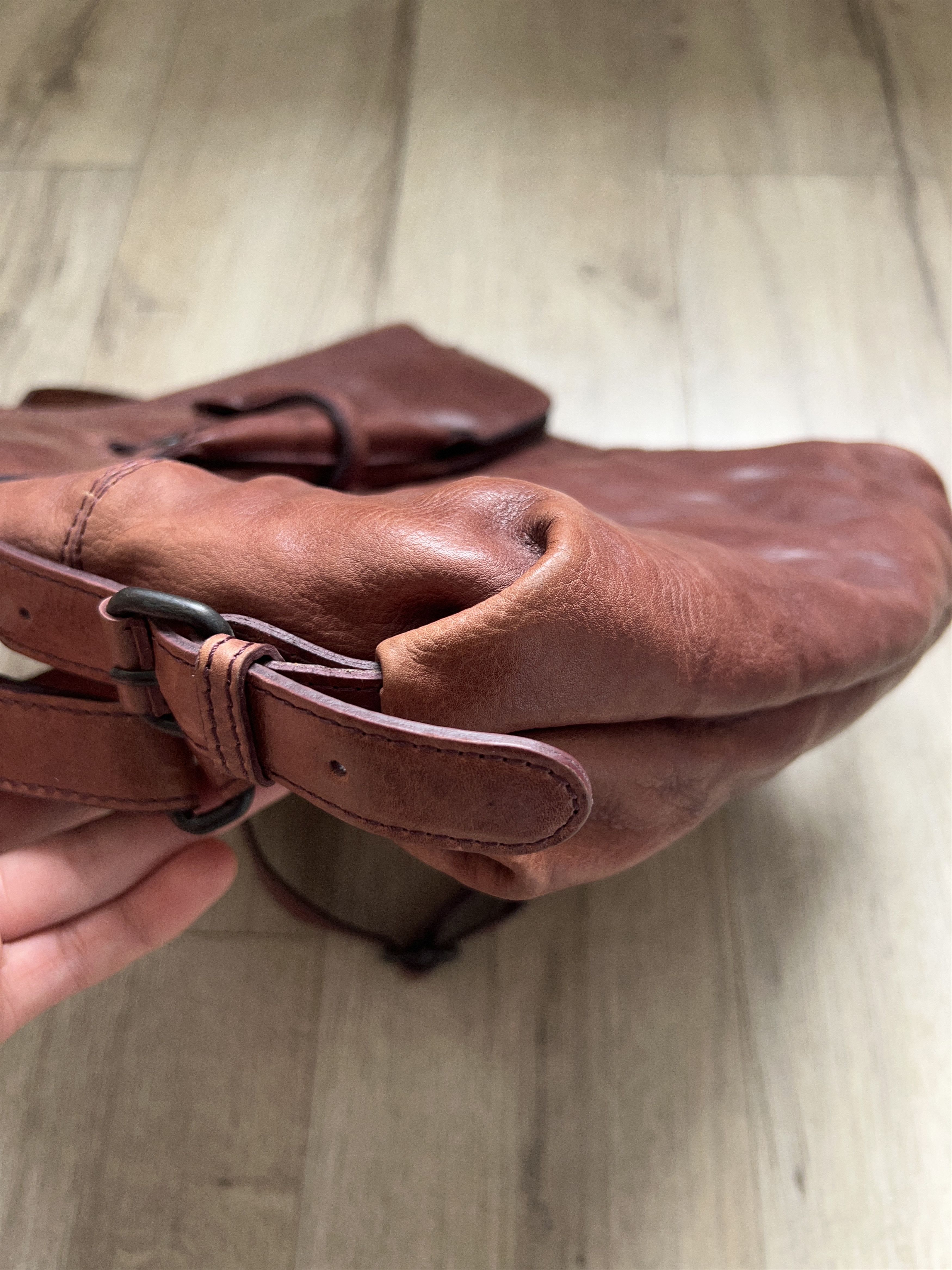 Genuine Leather Aunts&Uncles Mrs. Mince Pie Backpack Leather Bag Shoulder Size ONE SIZE - 11 Thumbnail