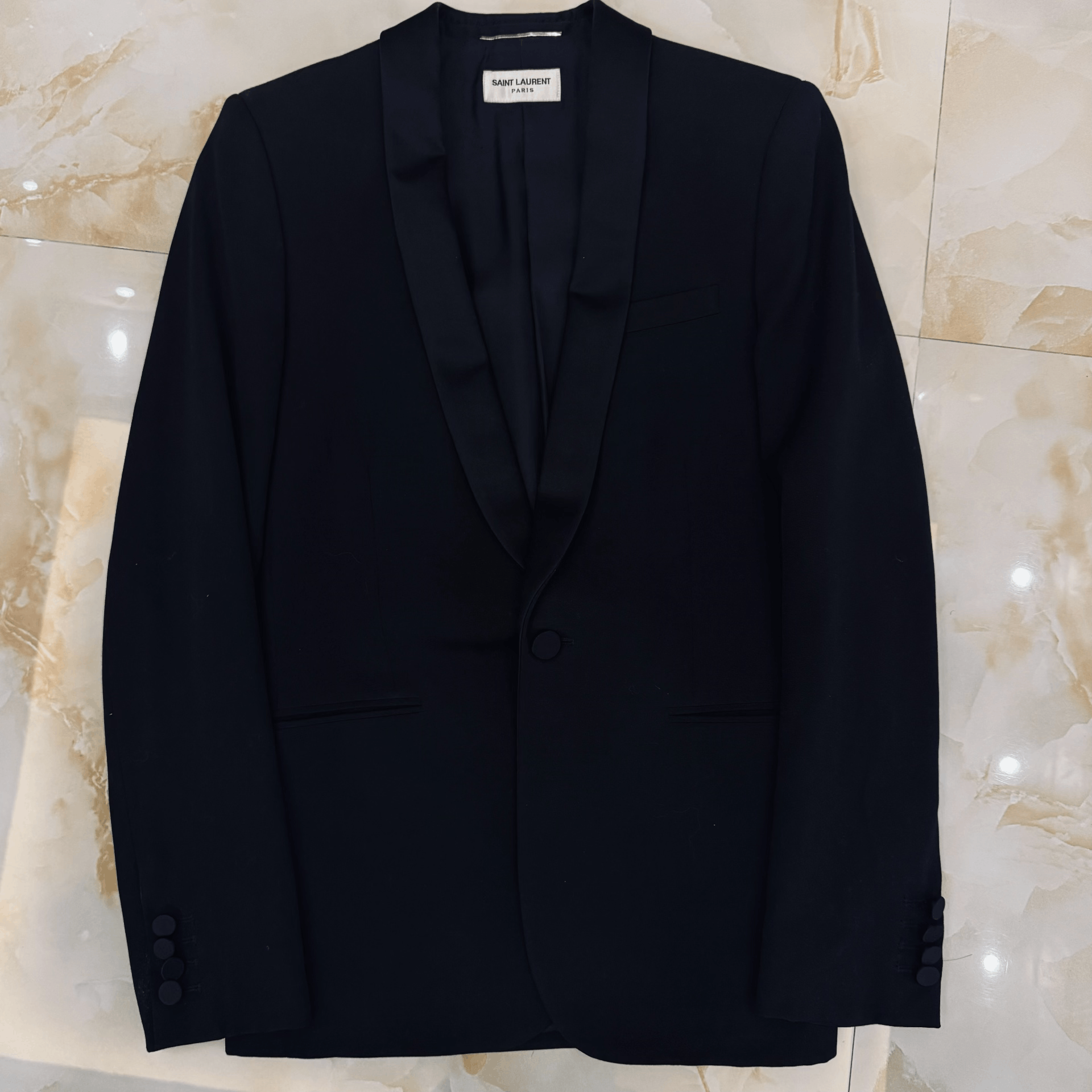 Saint Laurent Paris Saint Laurent 14SS Shawl Collar Blazer Size US S / EU 44-46 / 1 - 1 Thumbnail