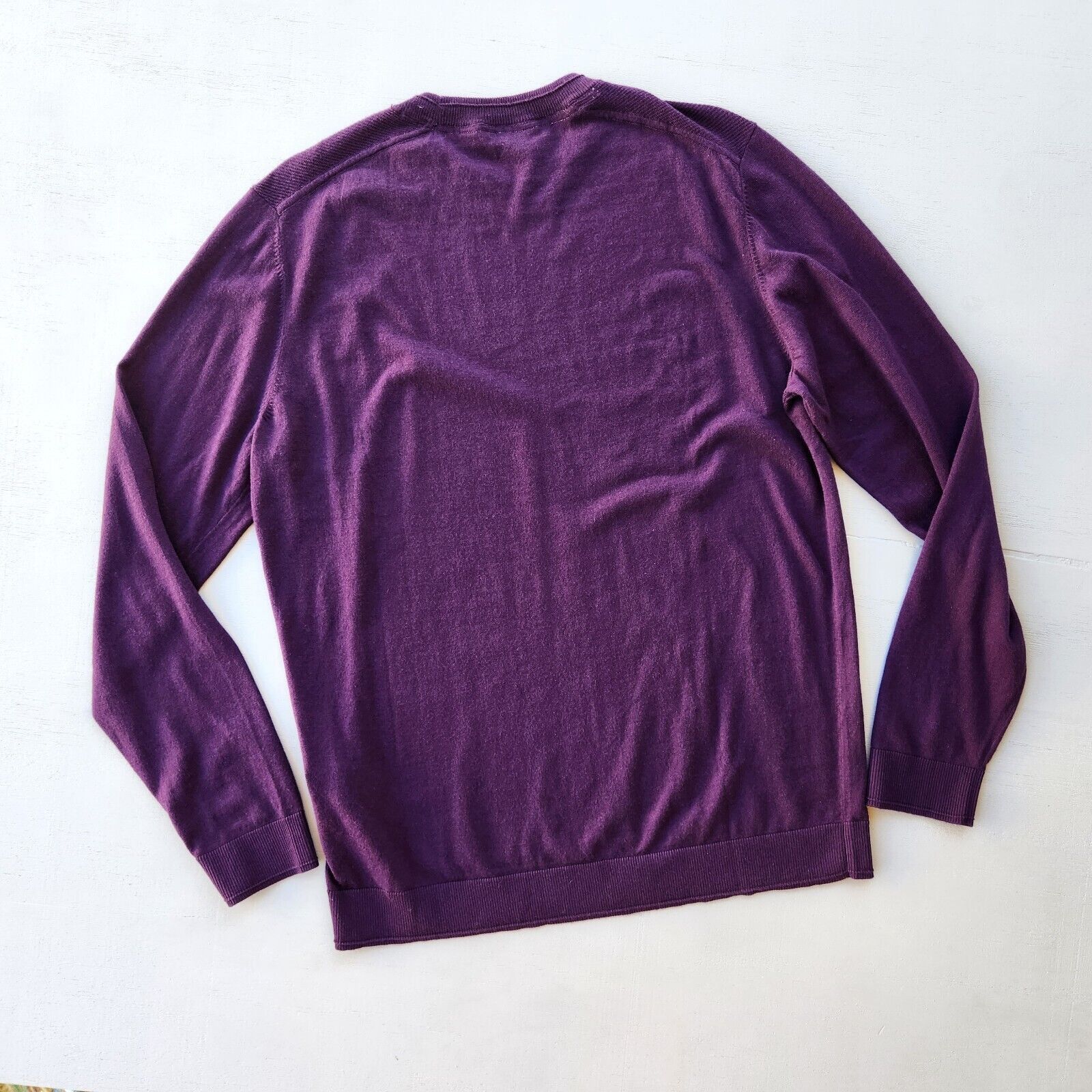 Ted Baker Ted Baker London Men's Purple Slim Crew Sweater Size 5 / XL Size US XL / EU 56 / 4 - 9 Thumbnail