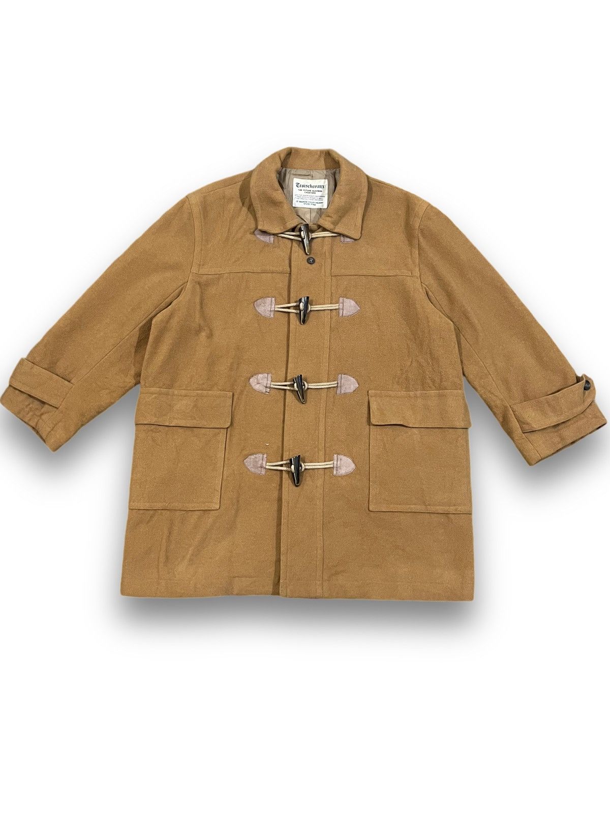 For Those Who Sin Vintage Troischevaux Tan Suede Duffle Cost Size M / US 6-8 / IT 42-44 - 1 Thumbnail