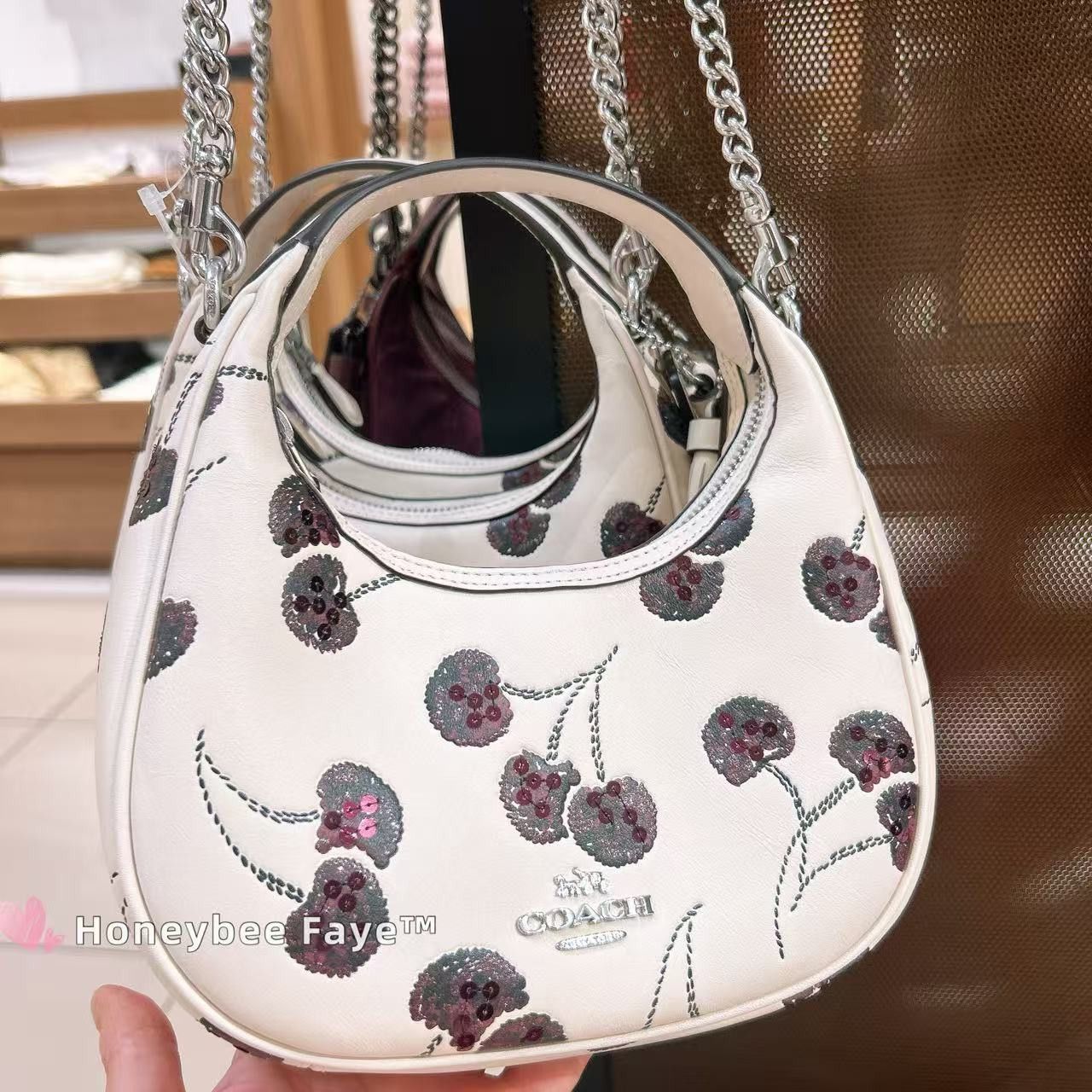 Coach NWT Coach Carmen Mini Crossbody Bag With Cherry Print CCZ22 Size ONE SIZE - 1 Thumbnail