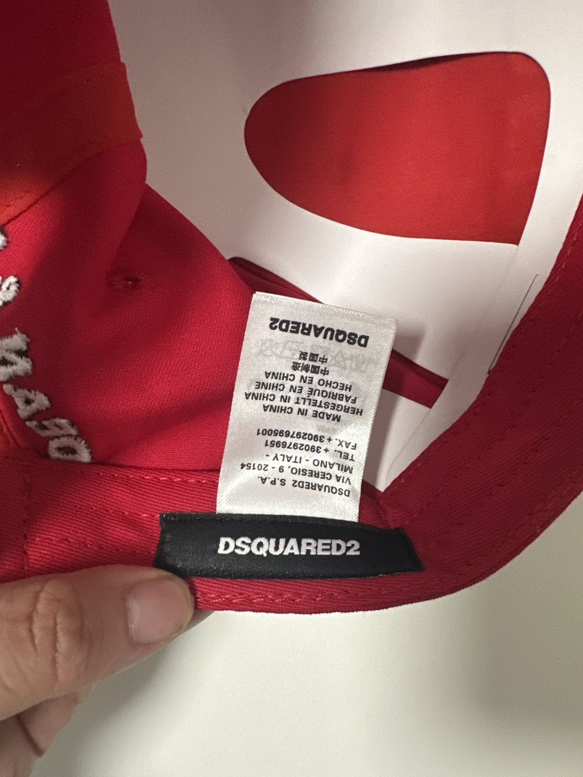 Dsquared2 Dsquared2 Red Logo Baseball Cap Size ONE SIZE - 13 Thumbnail