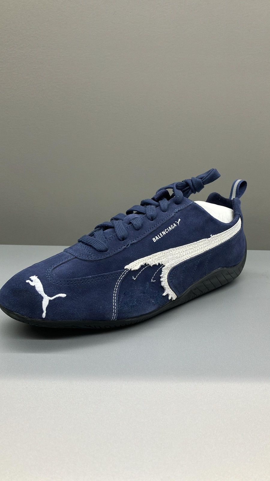Balenciaga Balenciaga x Puma Speedcat Suede 'Distressed Blue White Size US 9 / EU 42 - 1 Thumbnail