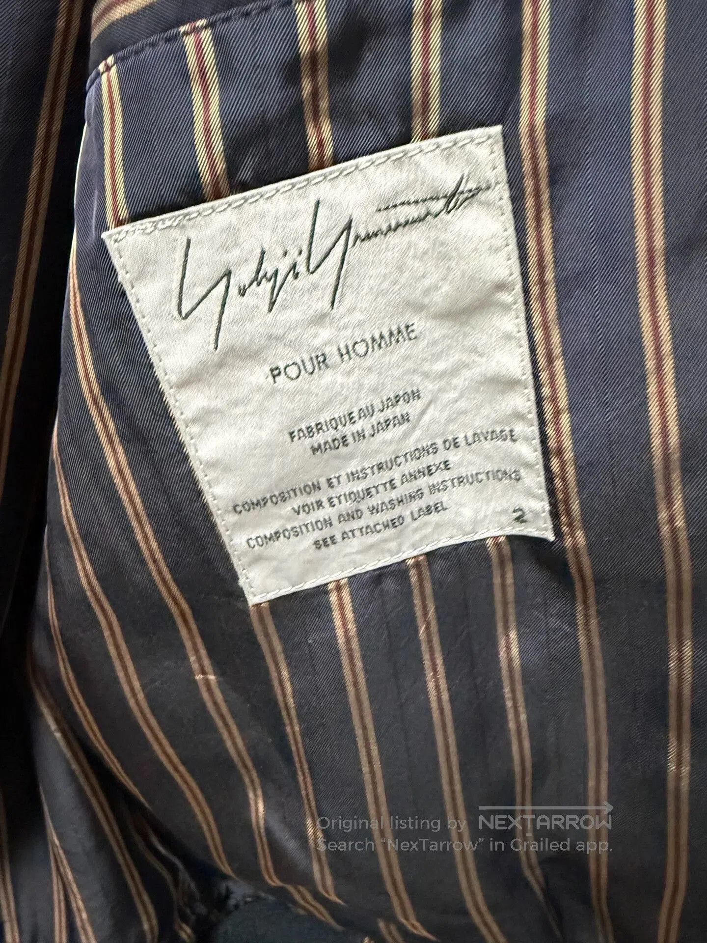 Yohji Yamamoto Yohji Yamamoto Pour Homme Reversible Jacket. Size US M / EU 48-50 / 2 - 7 Thumbnail