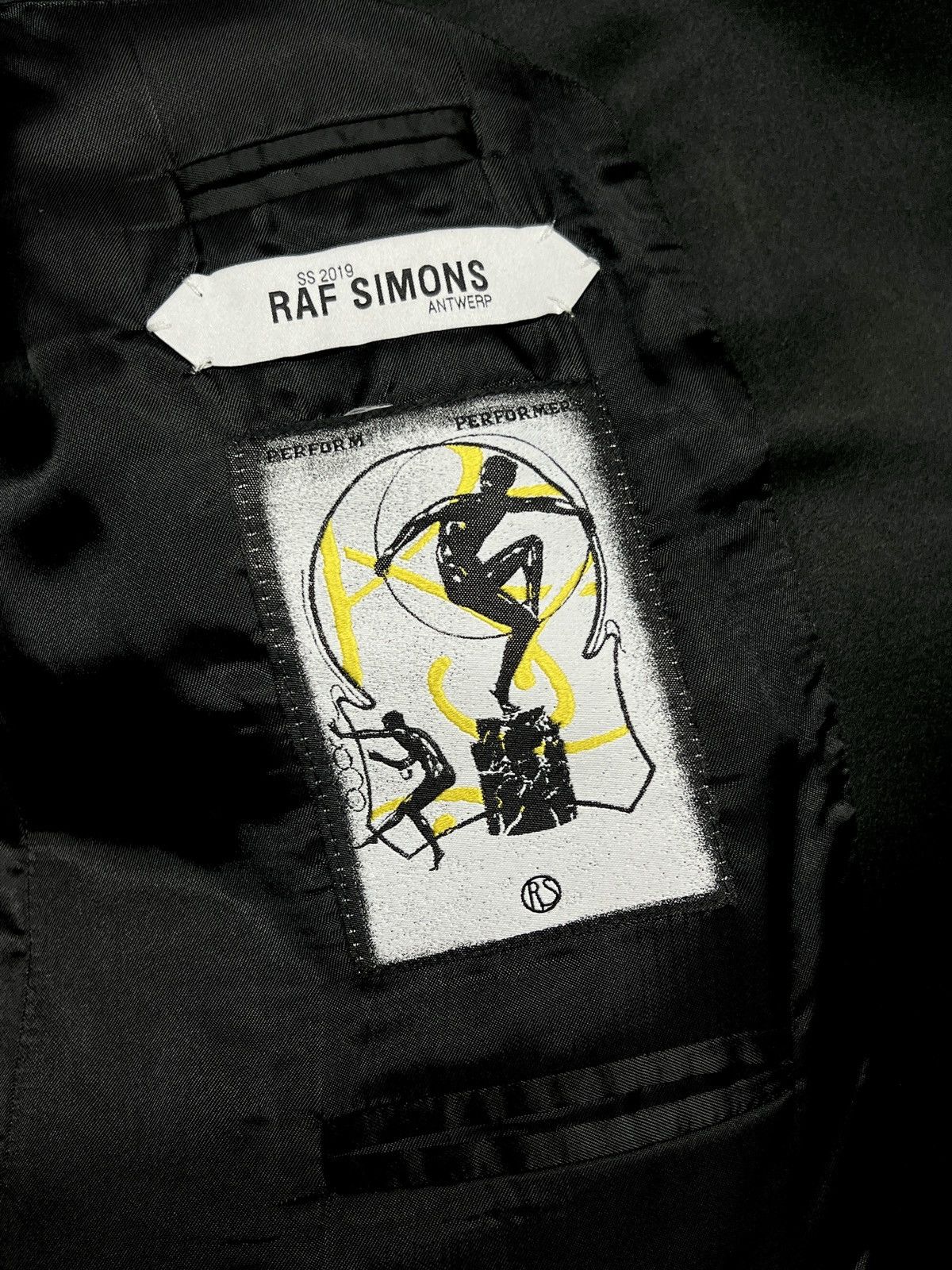 Raf Simons OVERSIZED SATIN BLAZER Size 46S - 4 Thumbnail