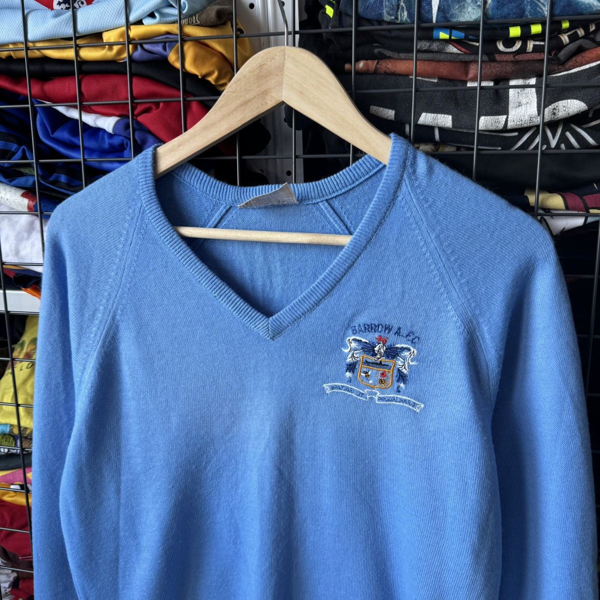 Vintage Vintage 1980s Courtaulds Courtelle Barrow Football Sweater Size US L / EU 52-54 / 3 - 2 Thumbnail