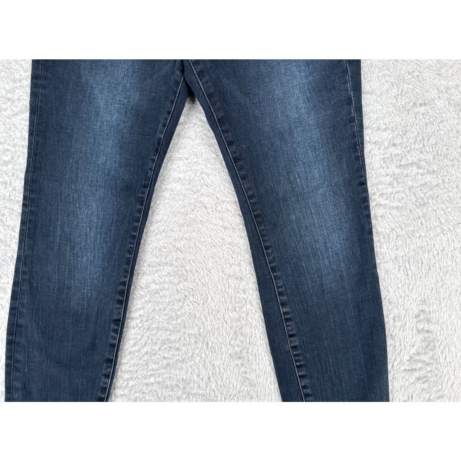 Denime &Denim Jeans Womens 27x25 Blue Denim Skinny Low Waist Dark Cotton Blend Size 27" / US 4 / IT 40 - 3 Thumbnail