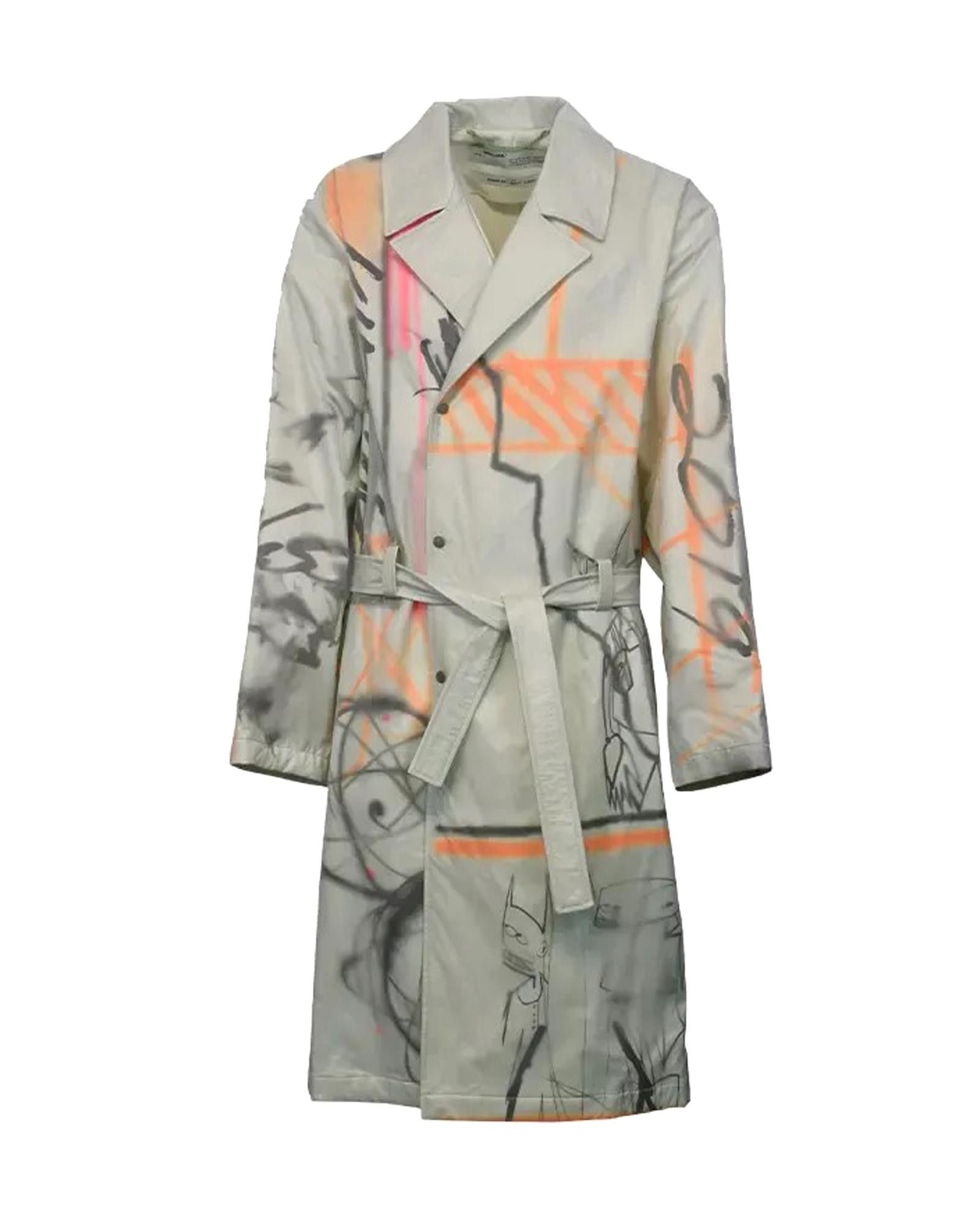 image of Off White Off-White Trench Coat, Men's (Size Small)