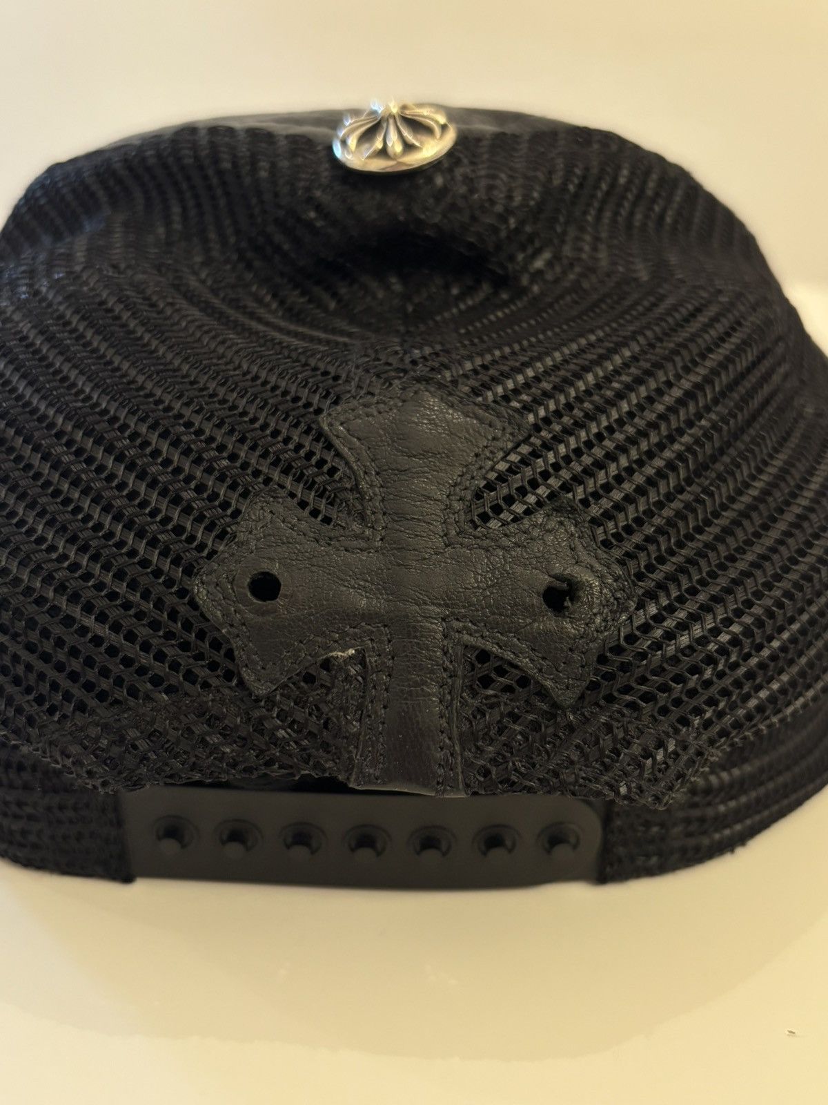 Chrome Hearts CHROME HEARTS LEATHER HAT FLEUR TRASHED Size ONE SIZE - 2 Thumbnail