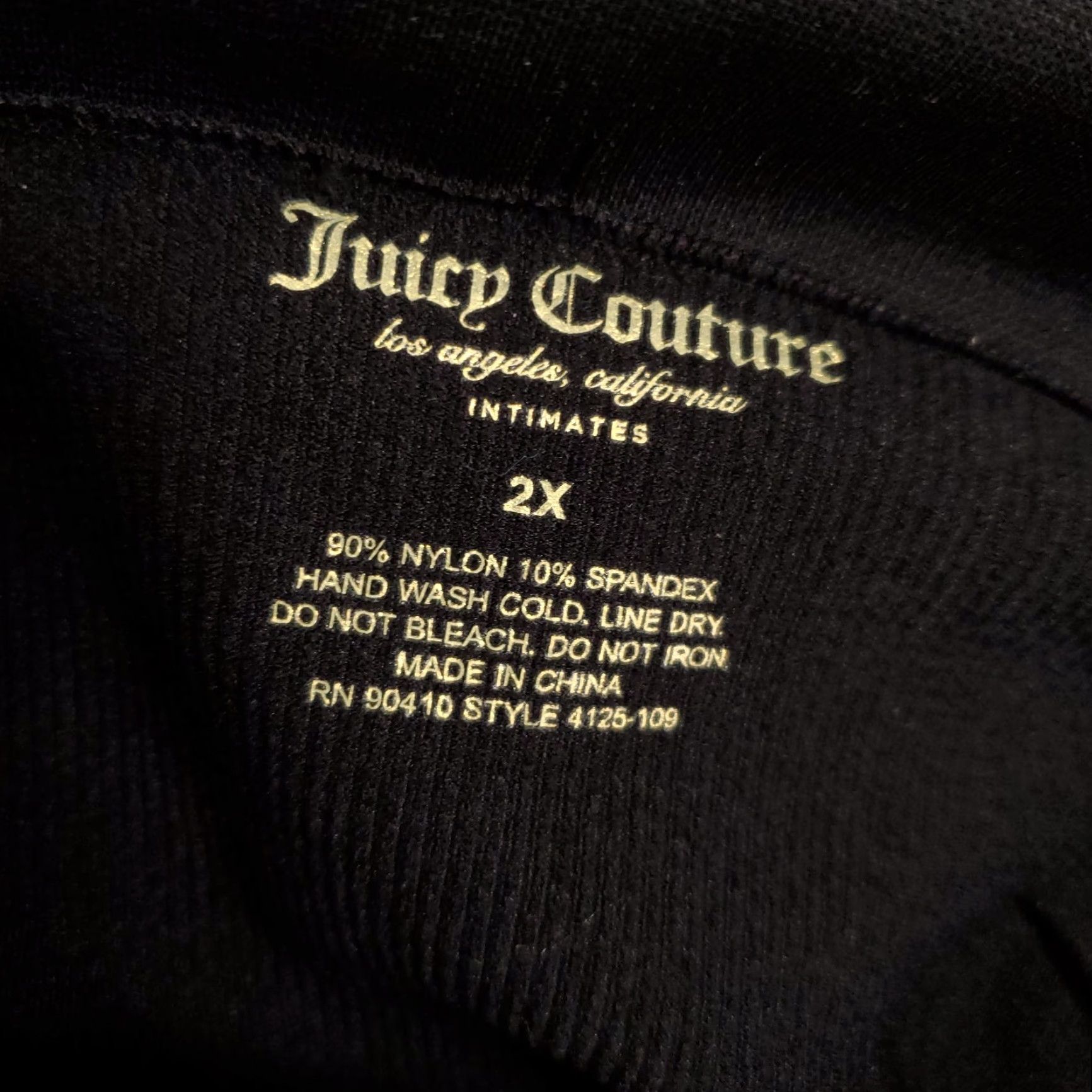 Juicy Couture Juicy Couture New Shapewear Bottoms Women 2X Black Seamless Shaping Biker Shorts Size 40" / US 18 - 8 Thumbnail