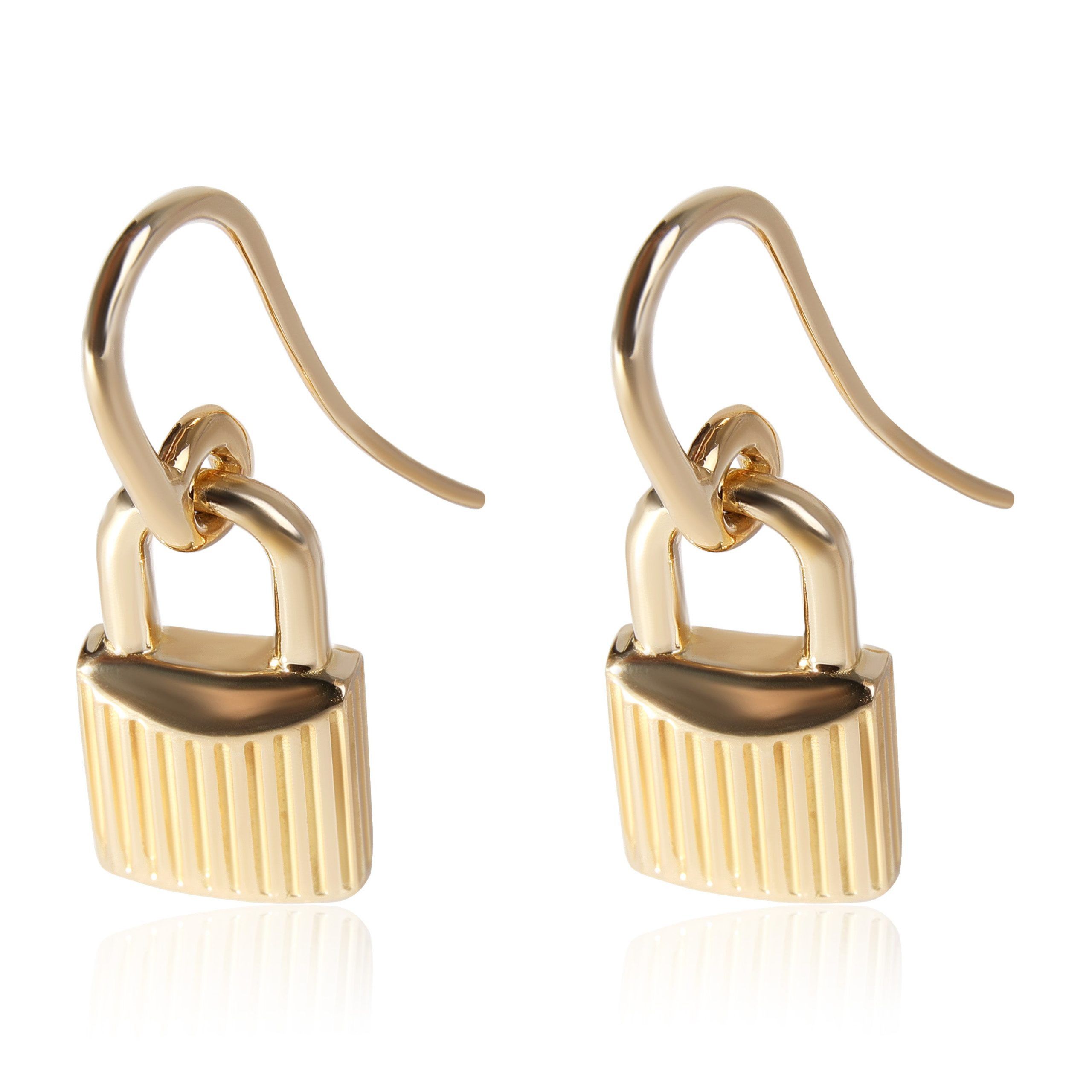 image of Tom Ford Padlock Earrings In 18K Yellow Gold, Women's