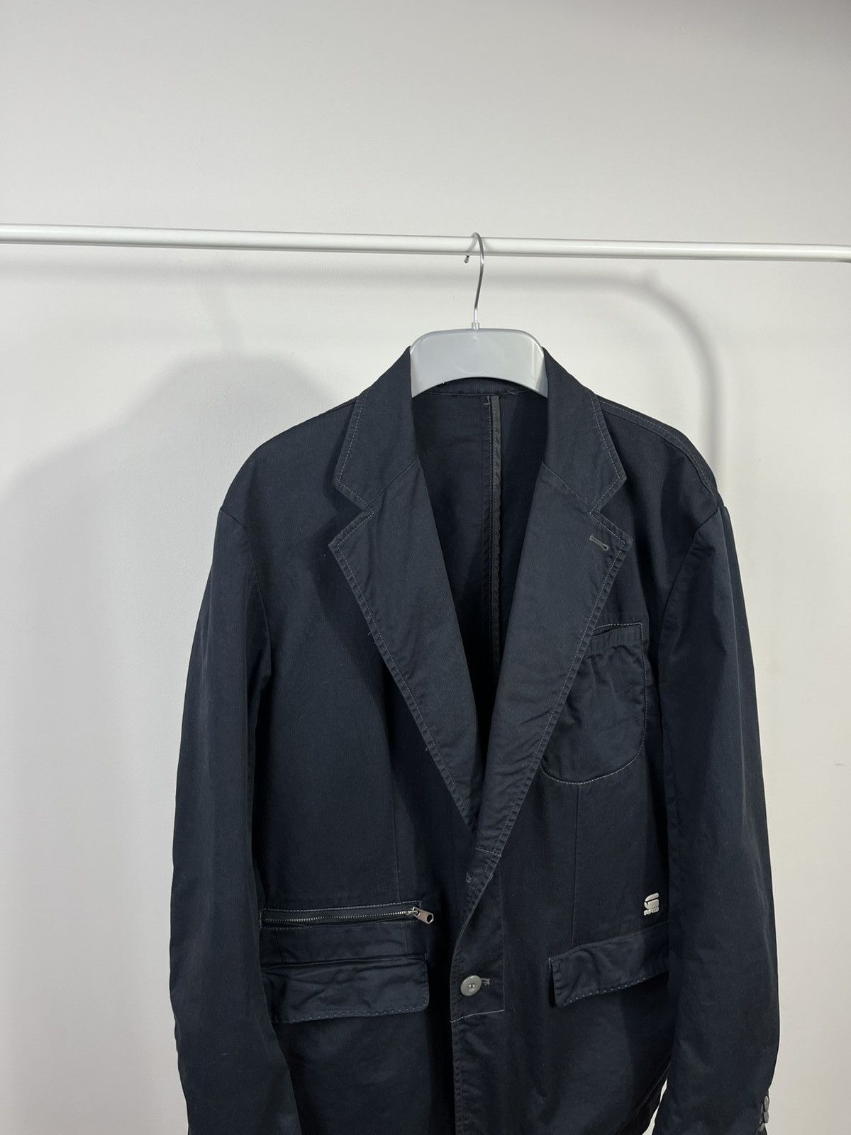 G-Star G-Star RAW Blazer Jacket Dark Navy Workwear Smart Casual Size US M / EU 48-50 / 2 - 4 Thumbnail