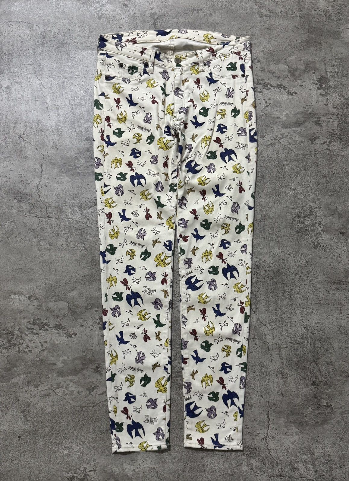 Andy Warhol × Hysteric Glamour HYSTERIC GLAMOUR x ANDY WARHOL BIRD ALLOVER PRINT PANTS Size US 30 / EU 46 - 2 Thumbnail