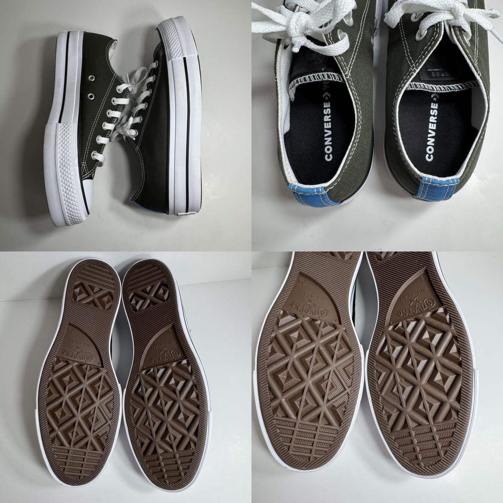 Converse Converse Chuck Taylor All Star Low Lift Platform Men’s 6.5 Green New Shoes Casual Athletic Sneakers Size US 6.5 / EU 39-40 - 8 Thumbnail