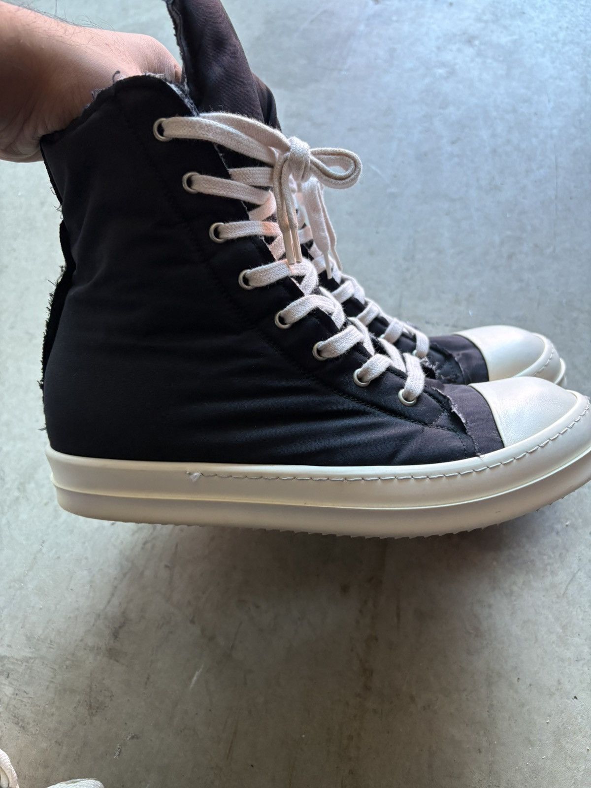 Rick Owens Drkshdw Rick Owens Ramone Black High Size US 8.5 / EU 41-42 - 4 Thumbnail