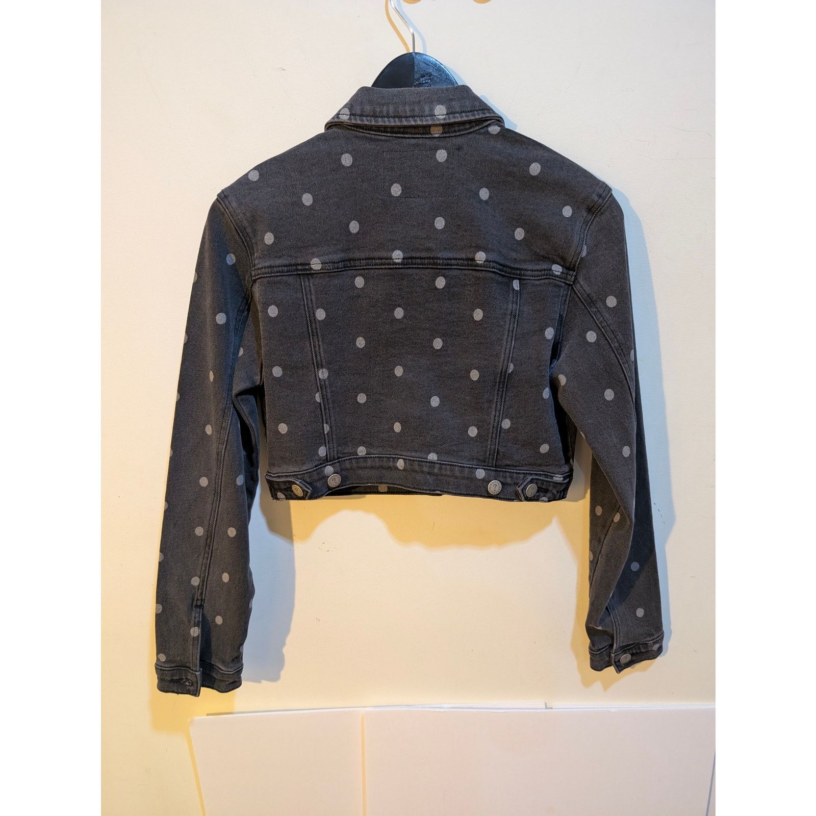 Guess × Pleasures GUESS x Pleasures Polka Dot Cropped Alt Denim Jacket Sz S Size S / US 4 / IT 40 - 5 Thumbnail