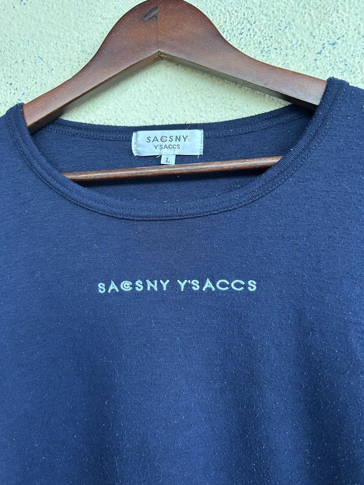 Japanese Brand × Yohji Yamamoto Sacsny Y’saccs Polkadot Long Sleeves Tshirt Size L / US 10 / IT 46 - 3 Thumbnail